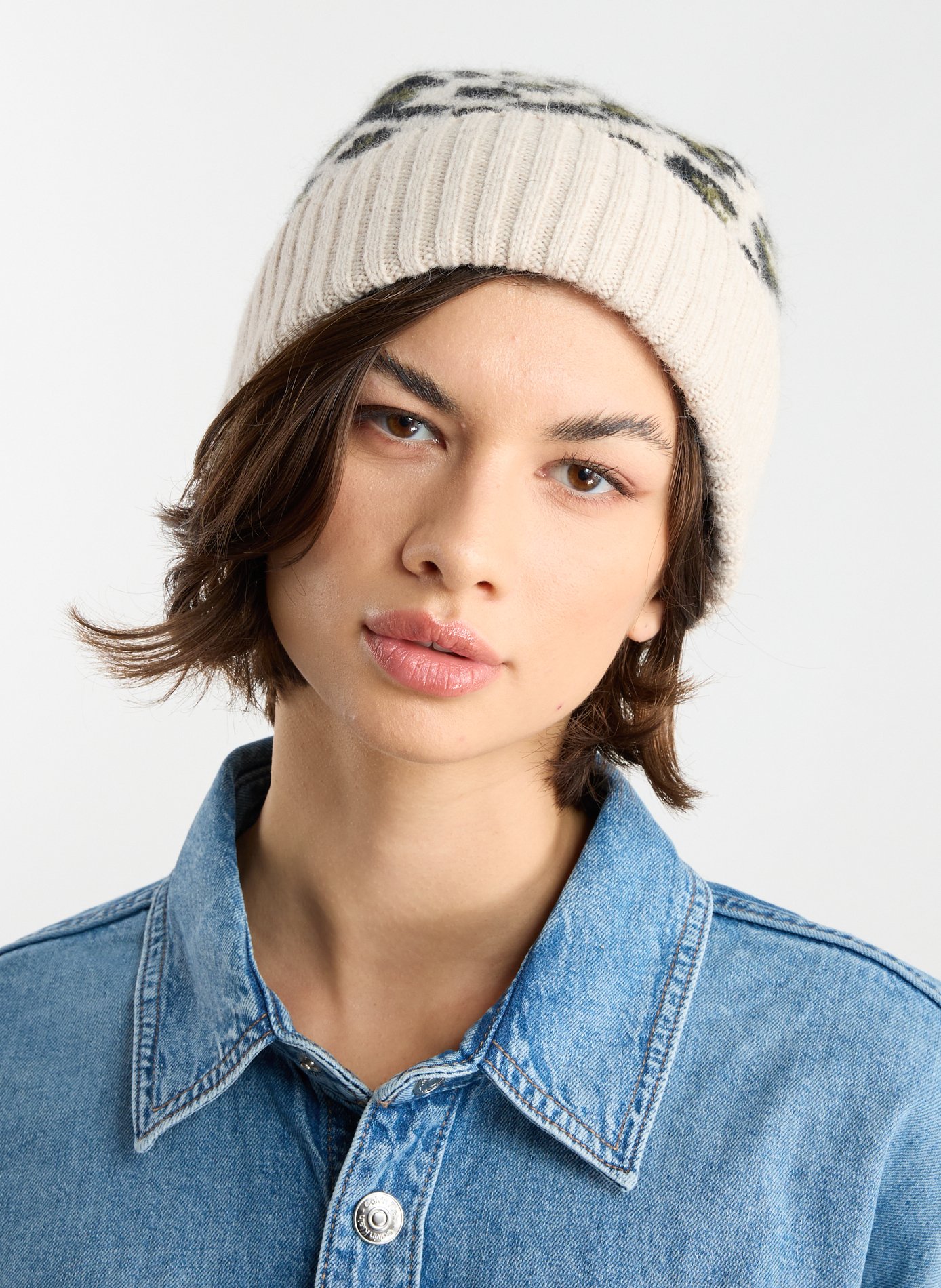 Bonnet en laine MACKIE Multicolore