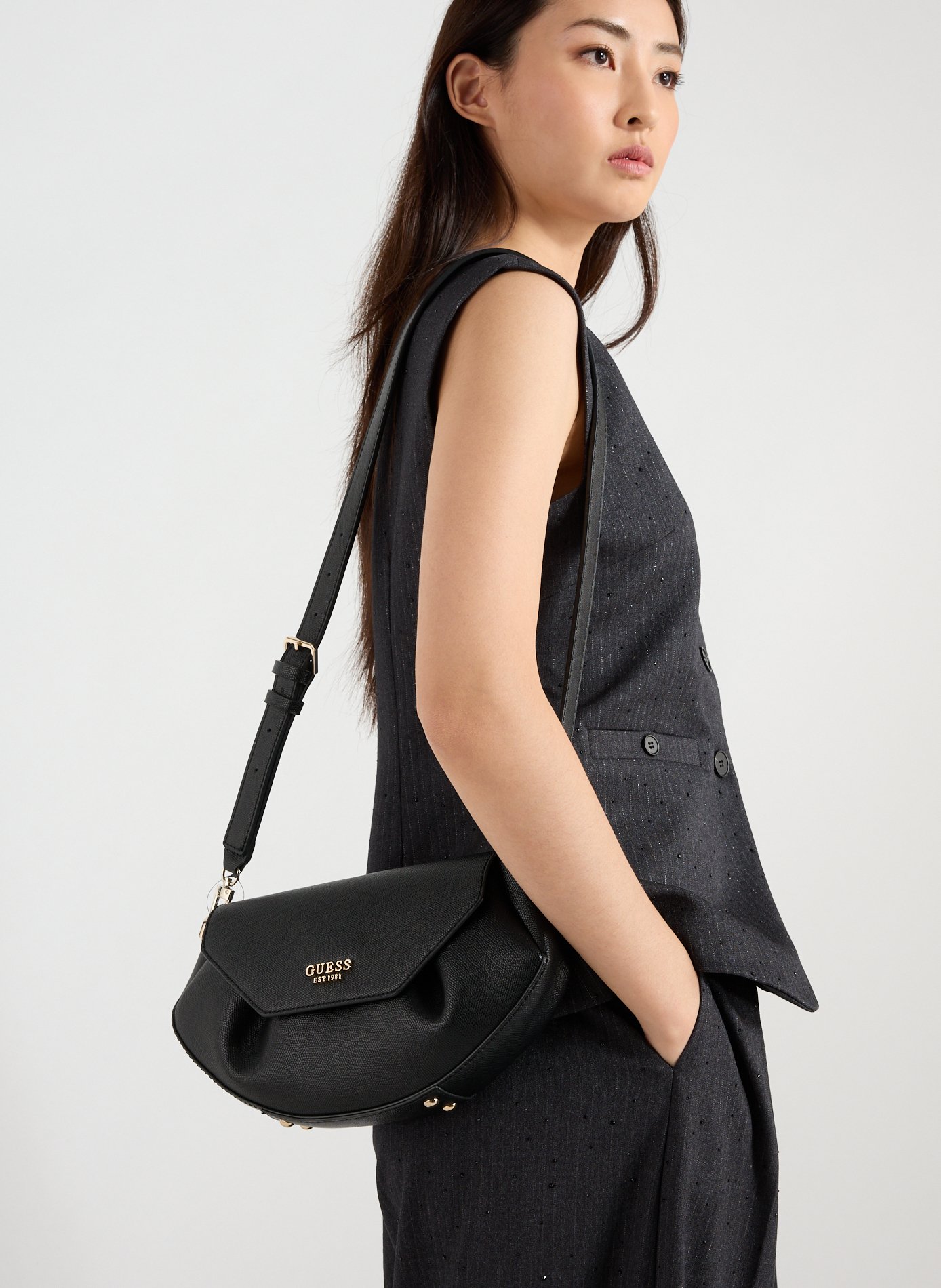 Sac à bandoulière Amorette Noir