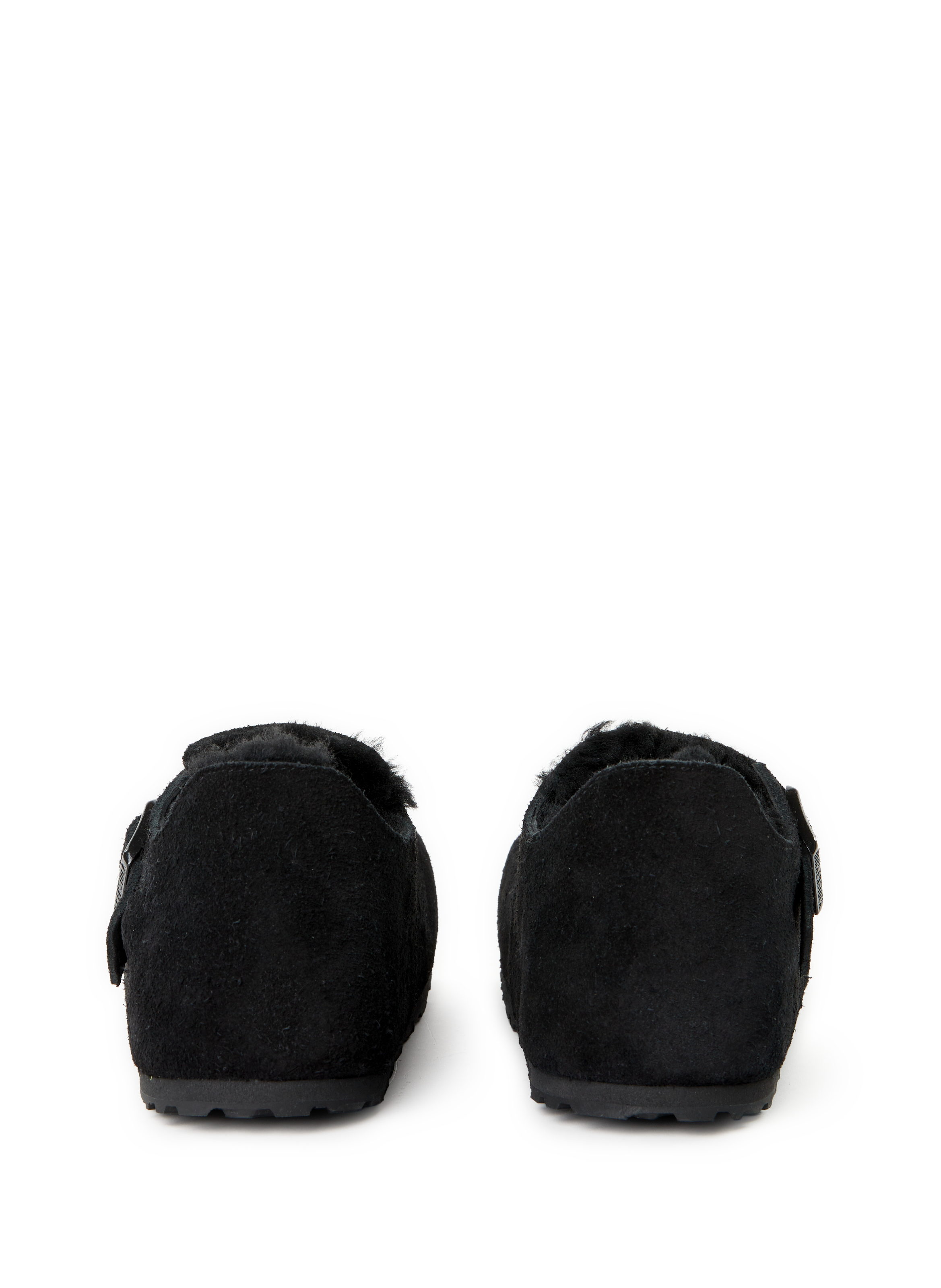 London leather clogs BIRKENSTOCK Black