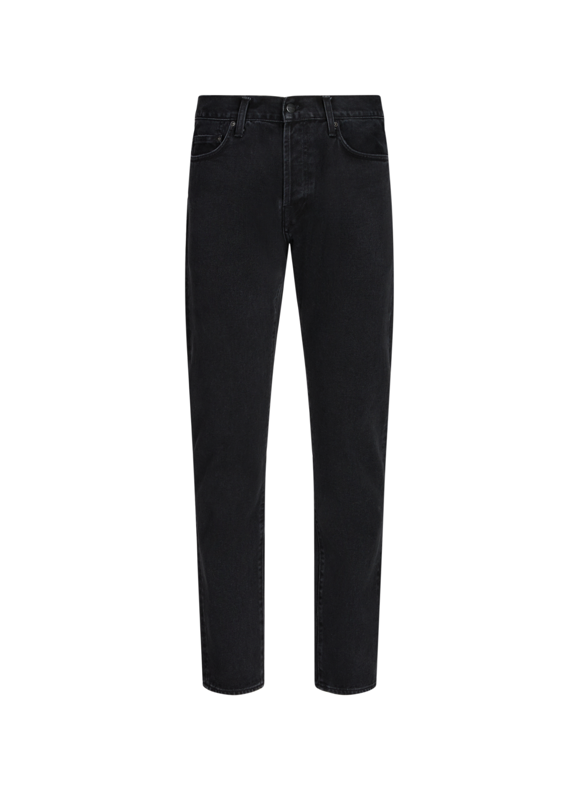 CARHARTT WIP Jean droit Klondike en coton Noir