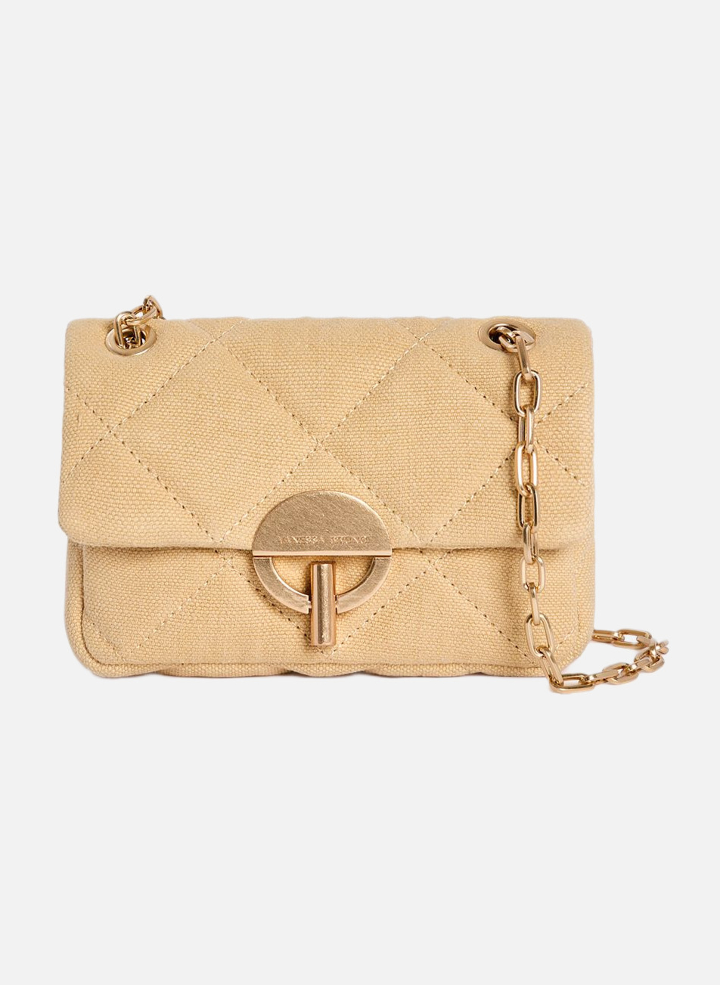 Petit sac moon en lin VANESSA BRUNO Orange