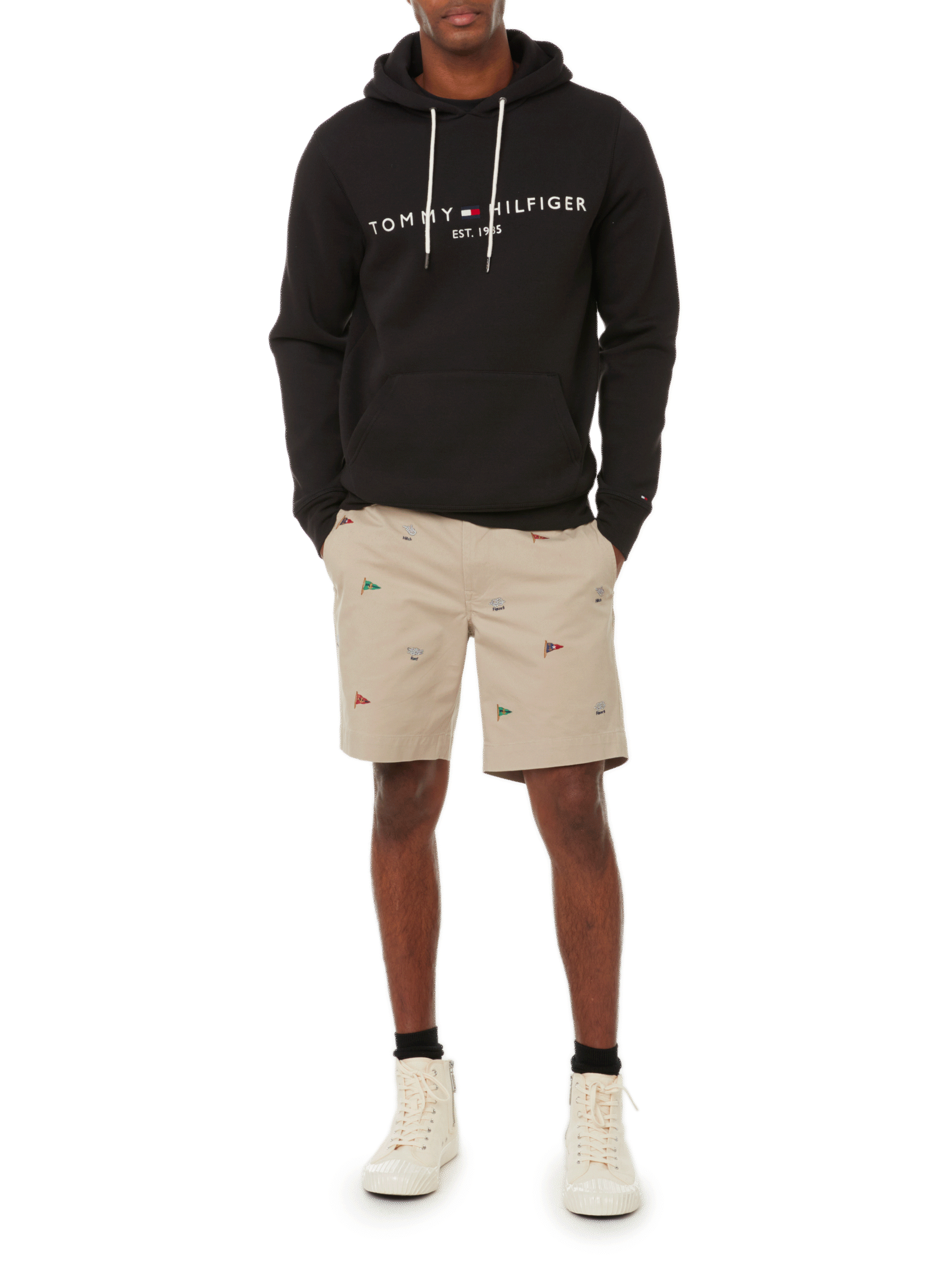 Organic cotton hoodie TOMMY HILFIGER Black
