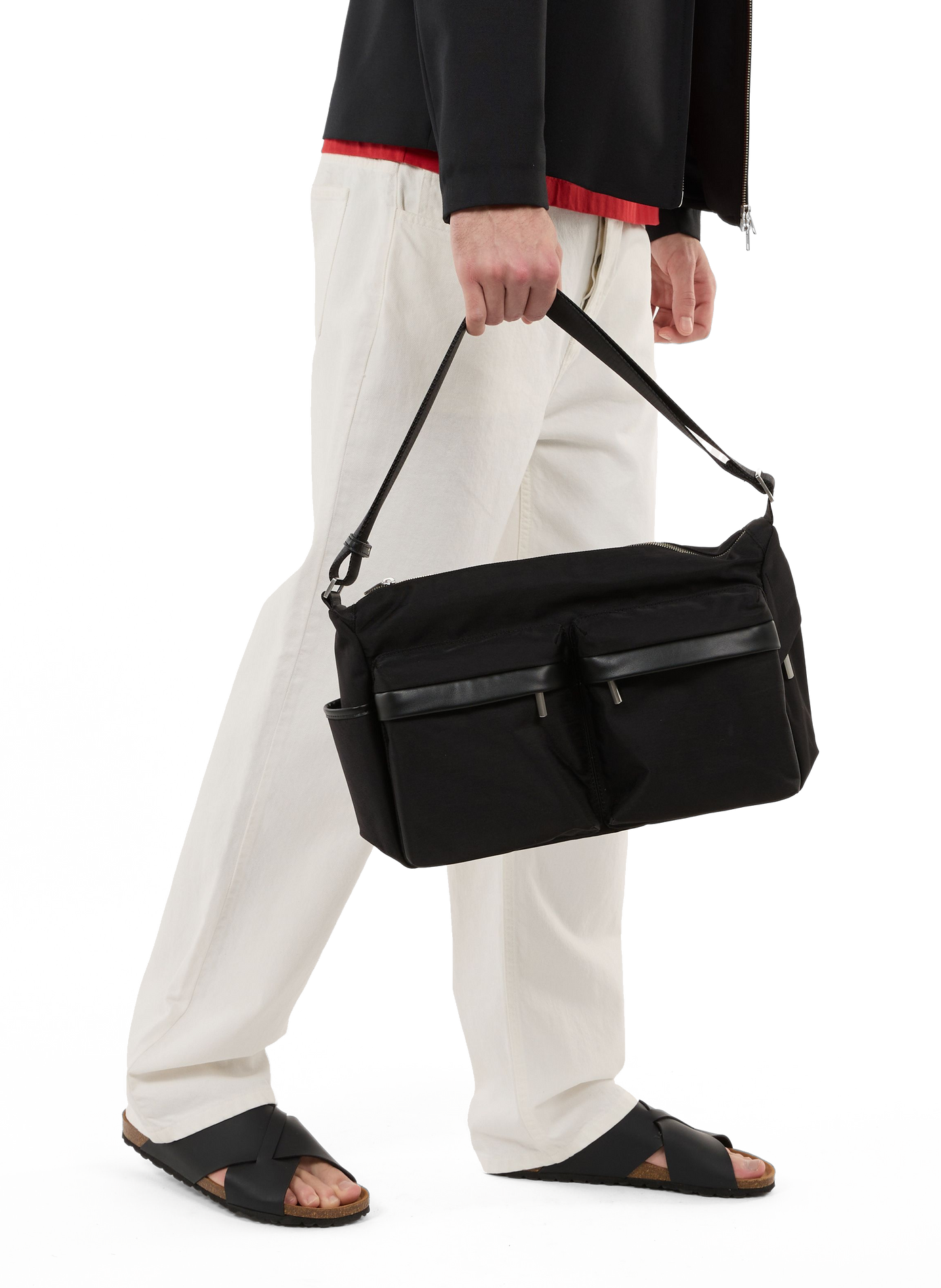 Adjustable plain bag Black