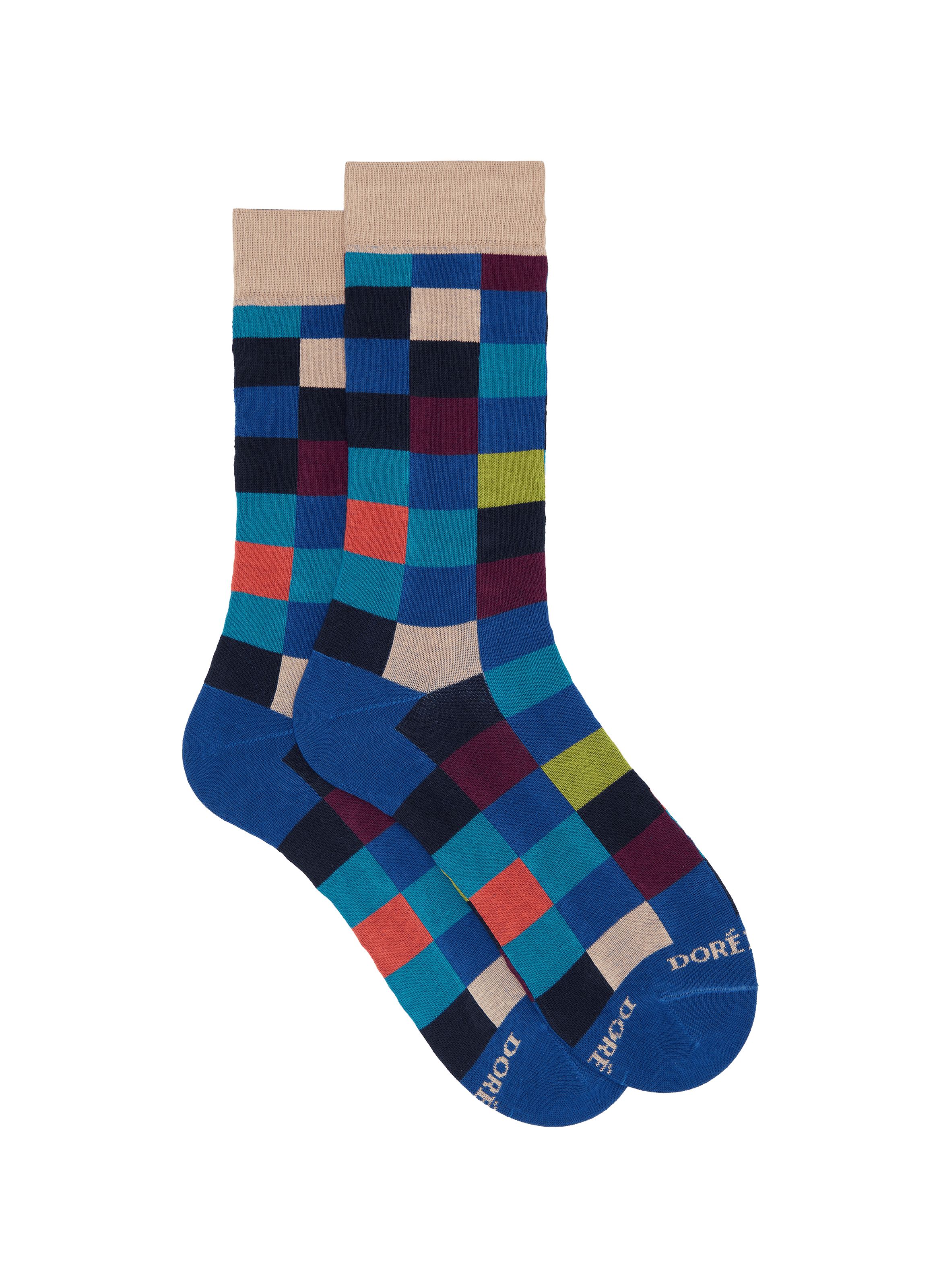 Chaussettes imprimées en coton  DORÉ DORÉ Bleu