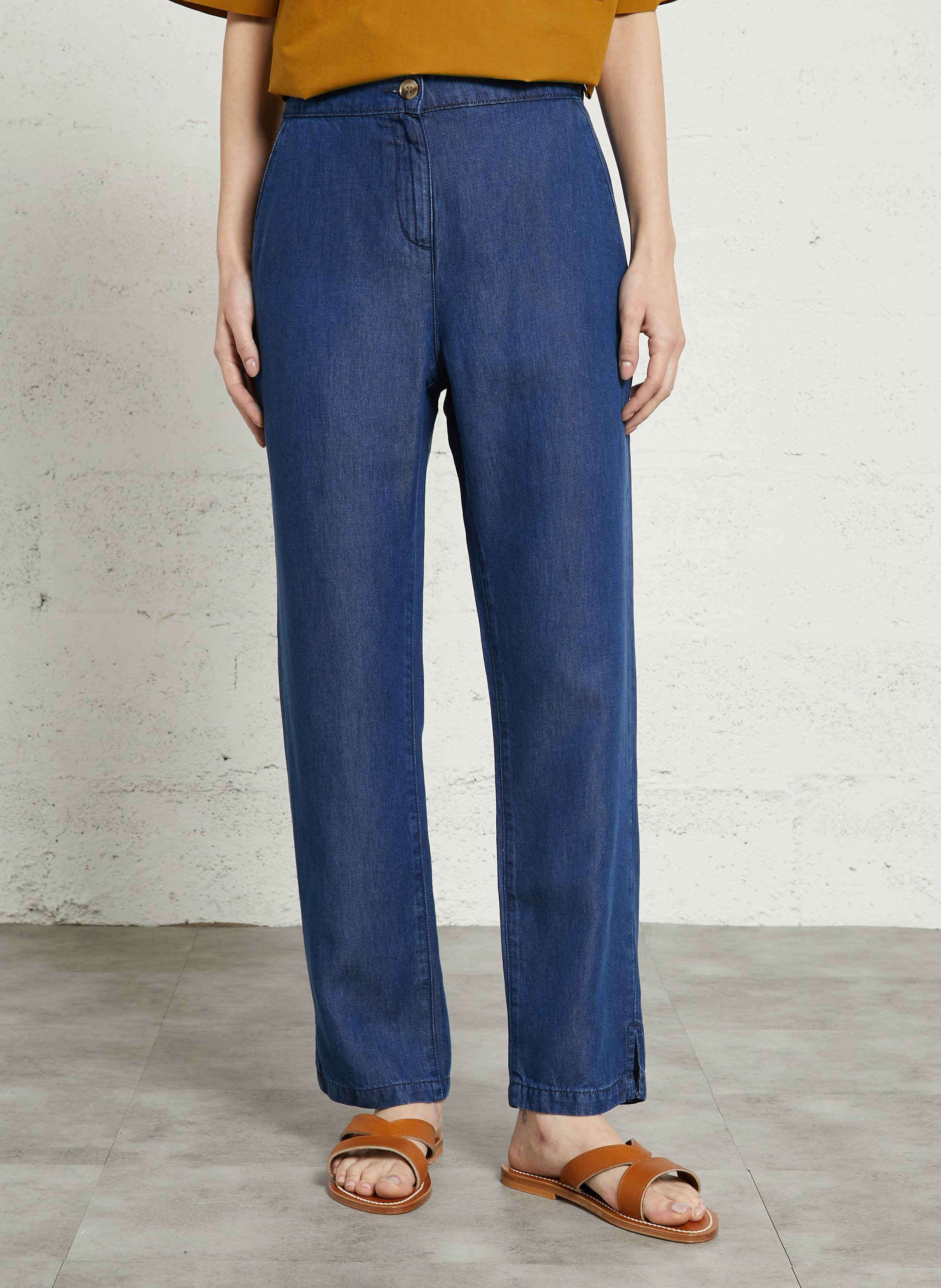 Jean droit deauville ARMOR-LUX Bleu