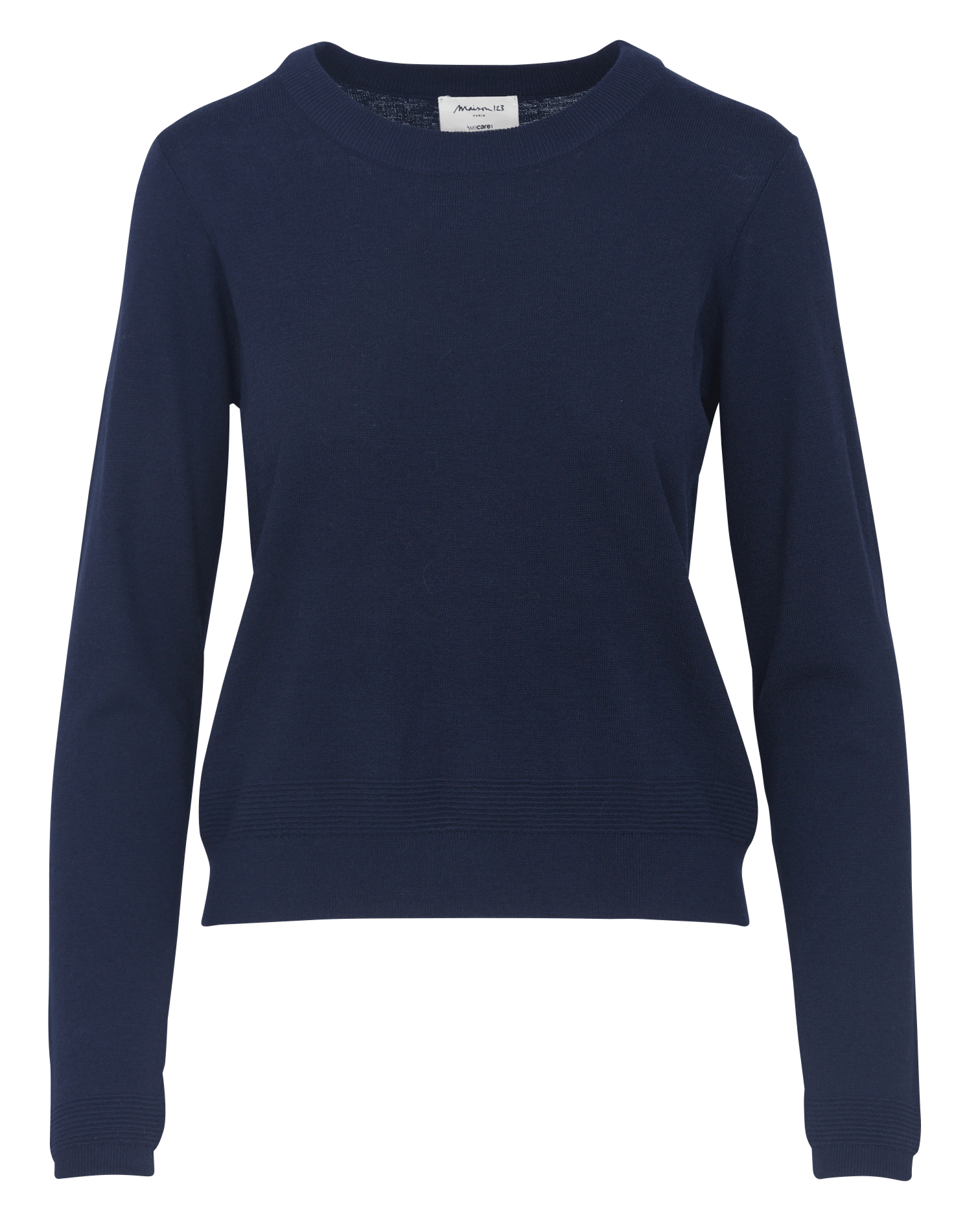 Pull droit manches longues uni patty MAISON 123 Bleu