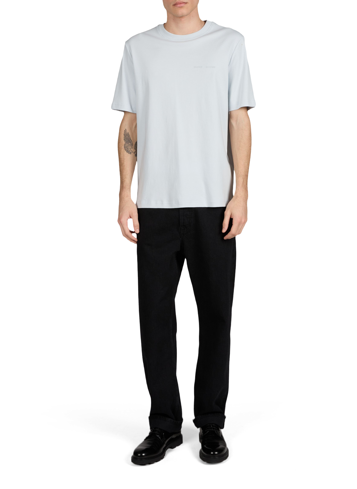 T-shirt en coton SAMSOE SAMSOE Bleu