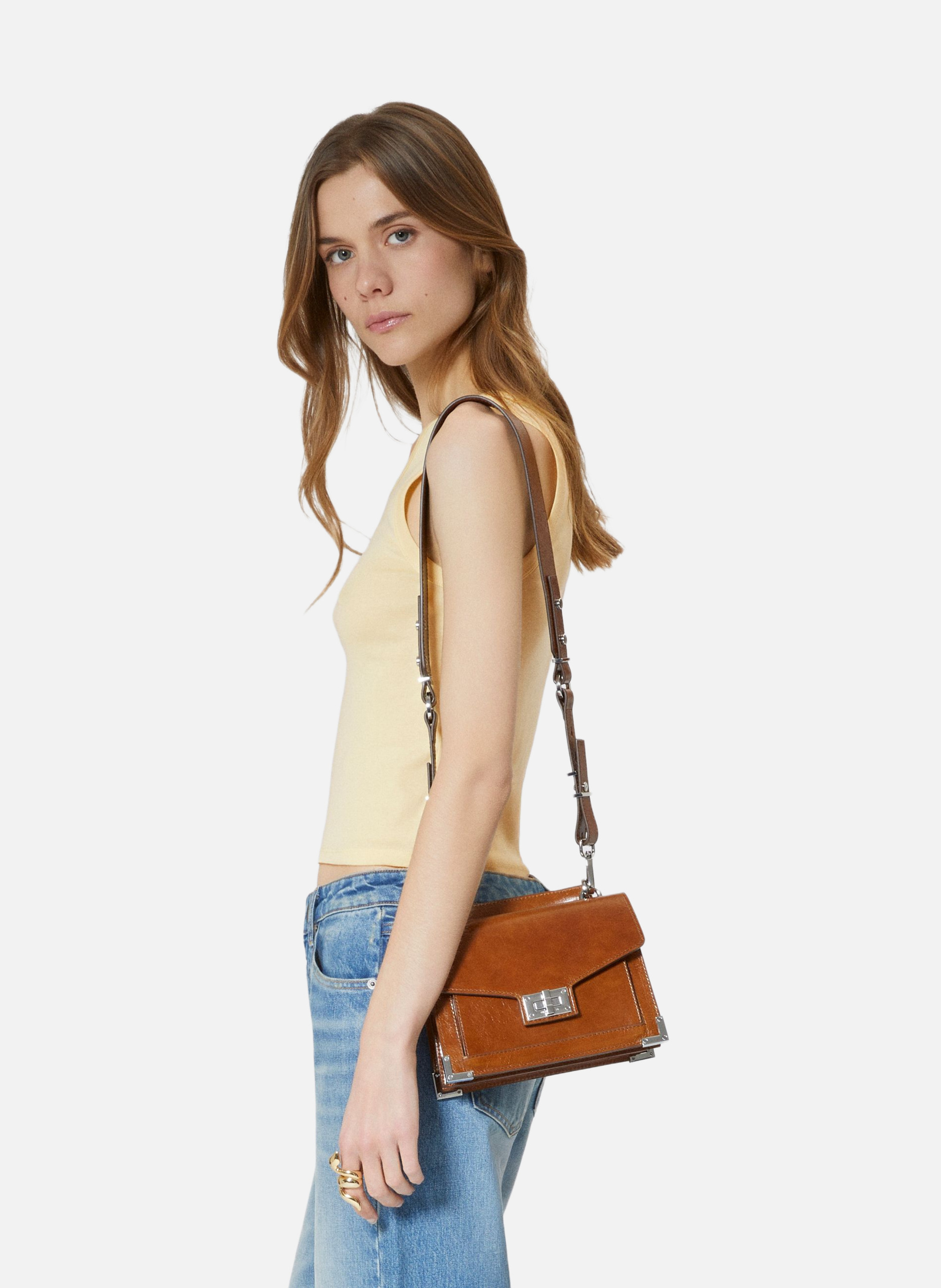 Débardeur en coton avec blason THE KOOPLES Jaune