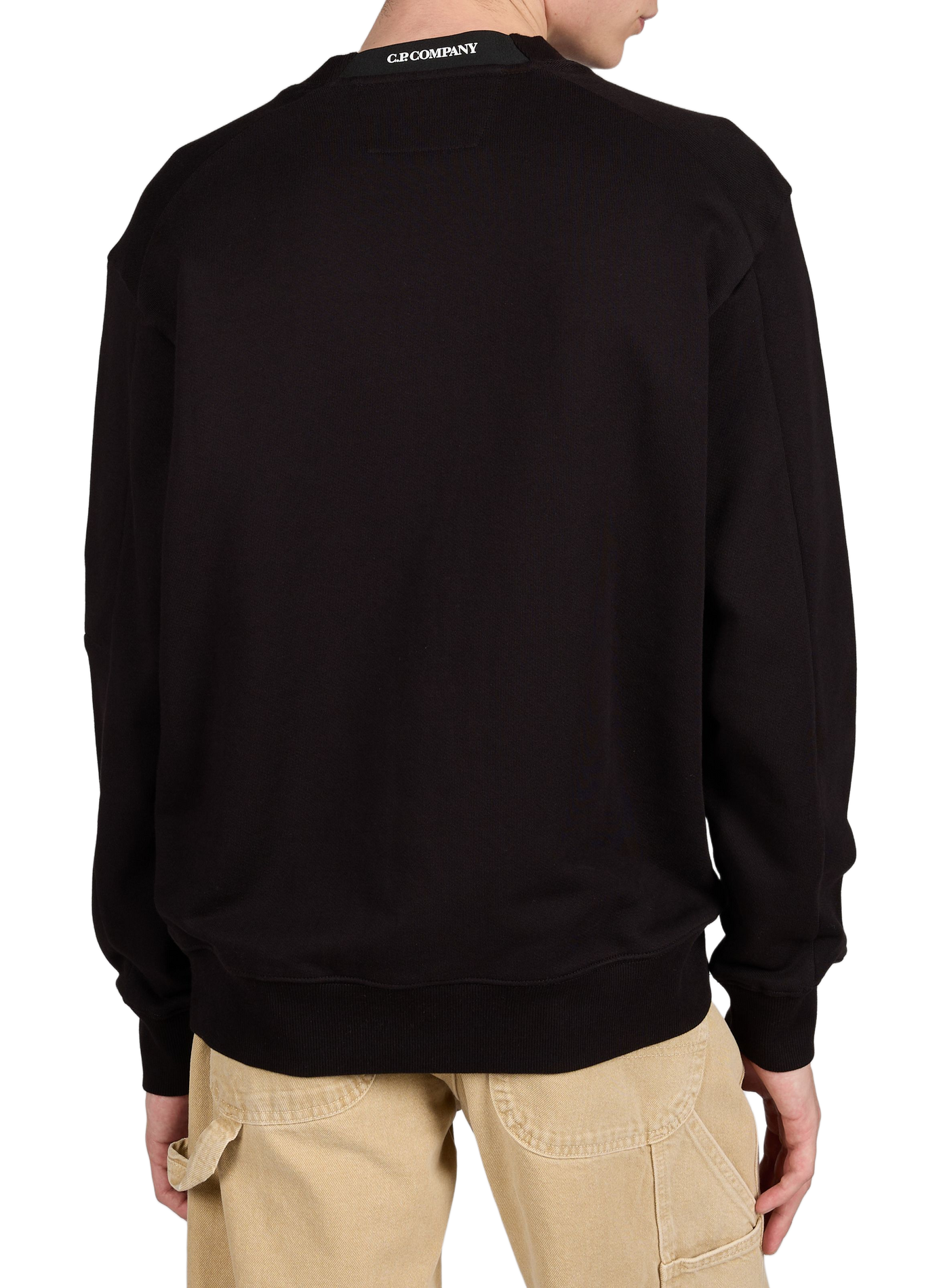 Round neck cotton sweatshirt CP COMPANY Black