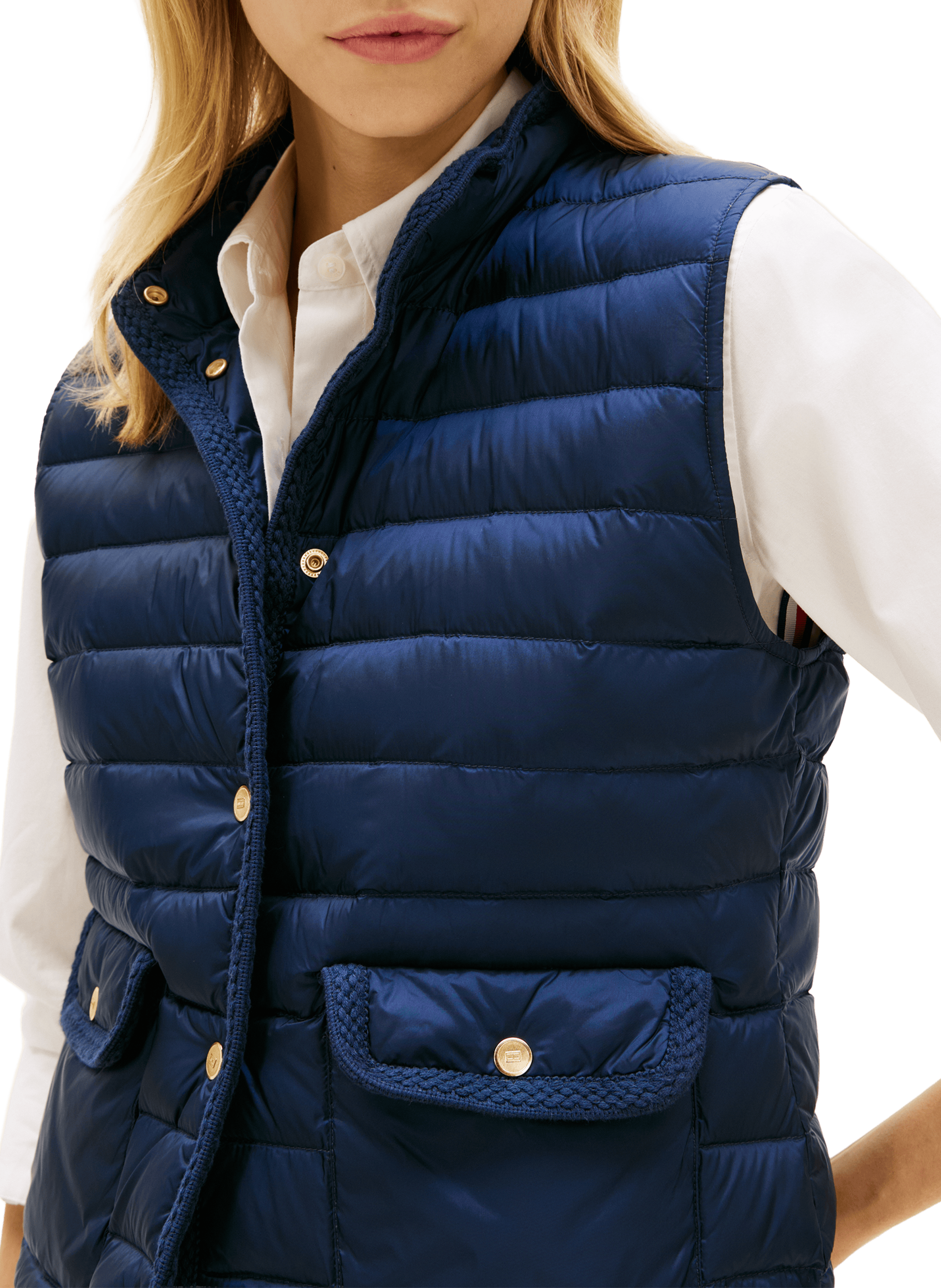 Quilted gilet TOMMY HILFIGER Blue