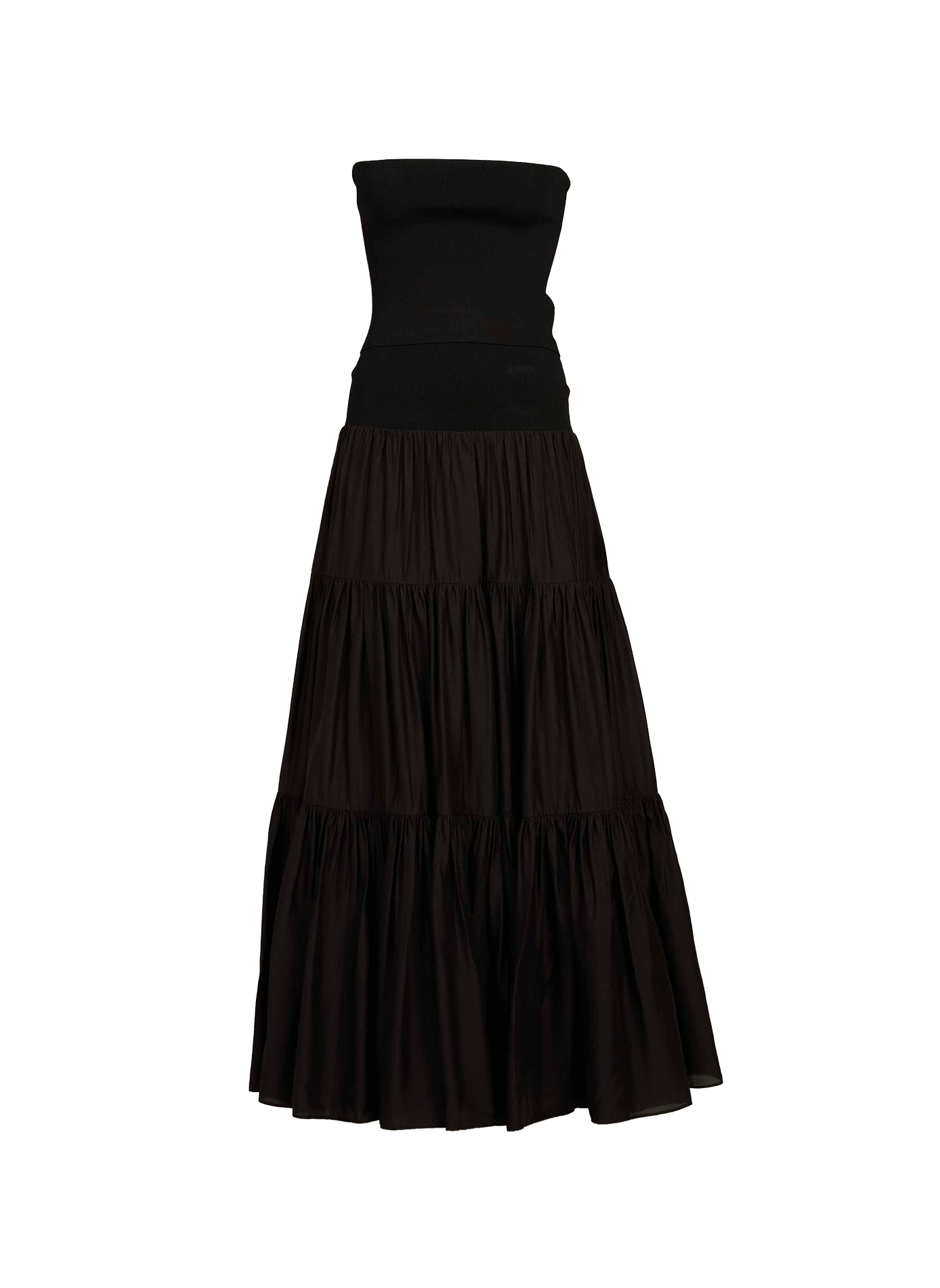 Robe longue bustier Pev Off R2W Noir