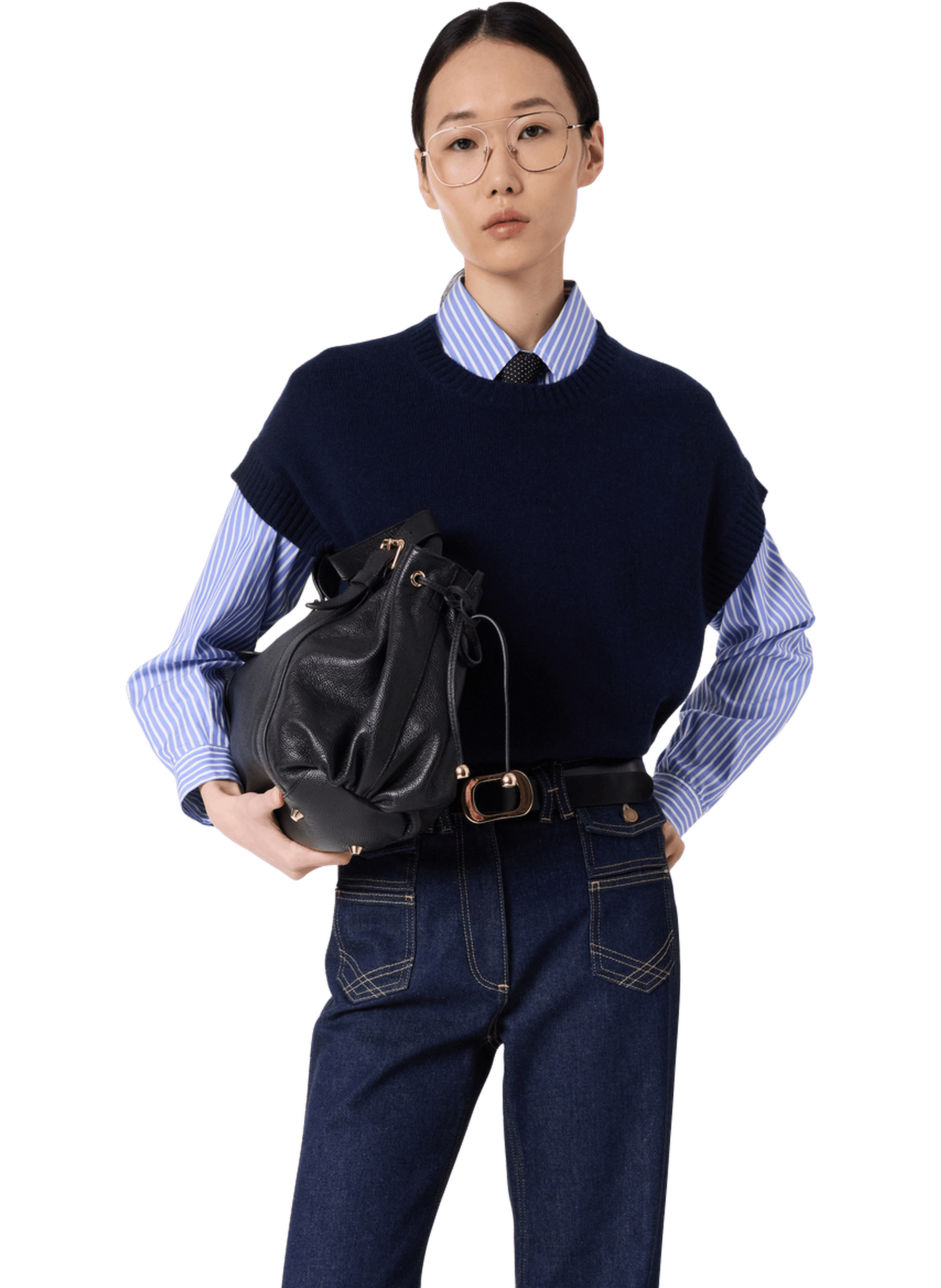 Pull sans manche en cachemire - lohna GERARD DAREL Bleu