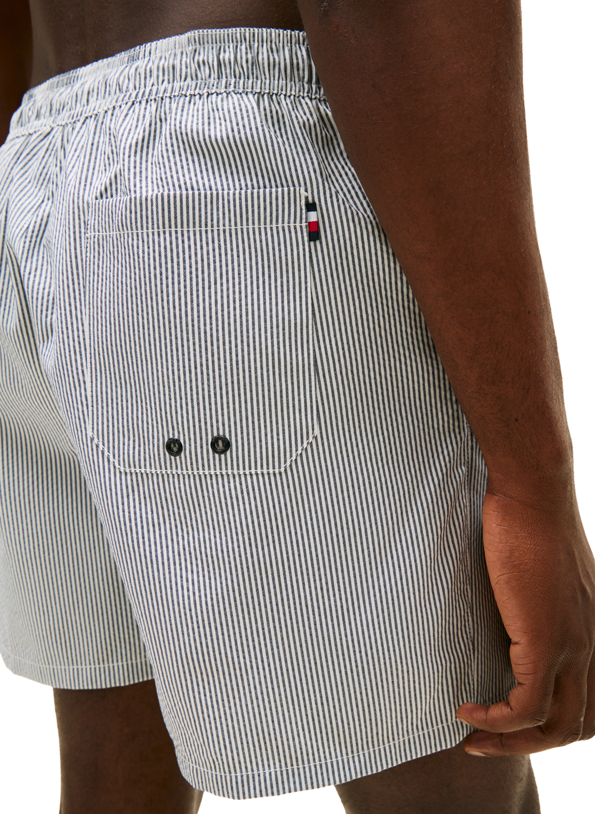 Short de bain rayé  TOMMY HILFIGER Bleu