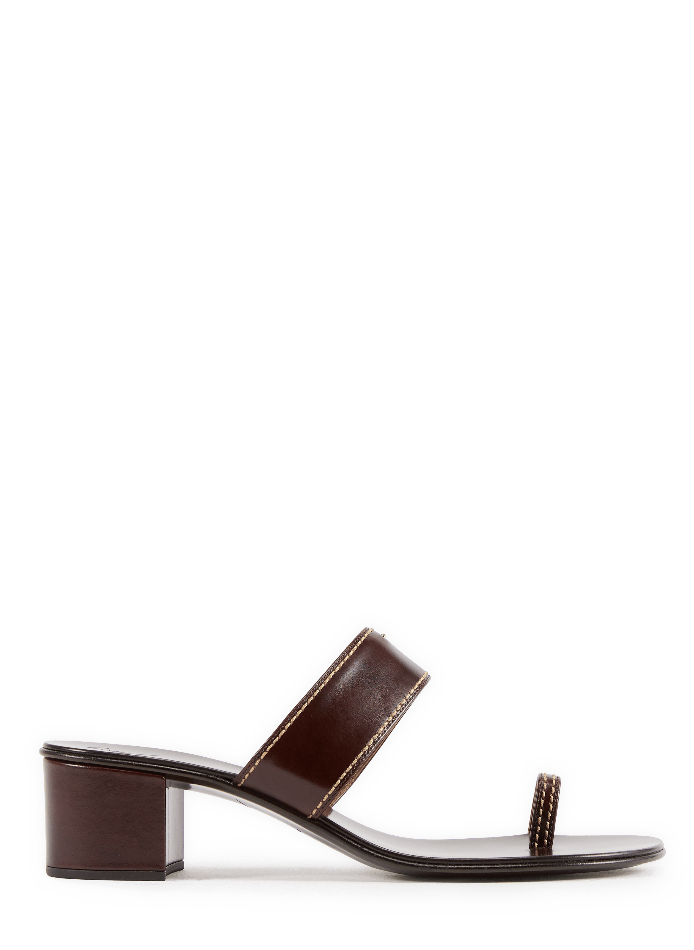 Sandales à talons et tongs Nitis en cuir GIUSEPPE ZANOTTI Marron