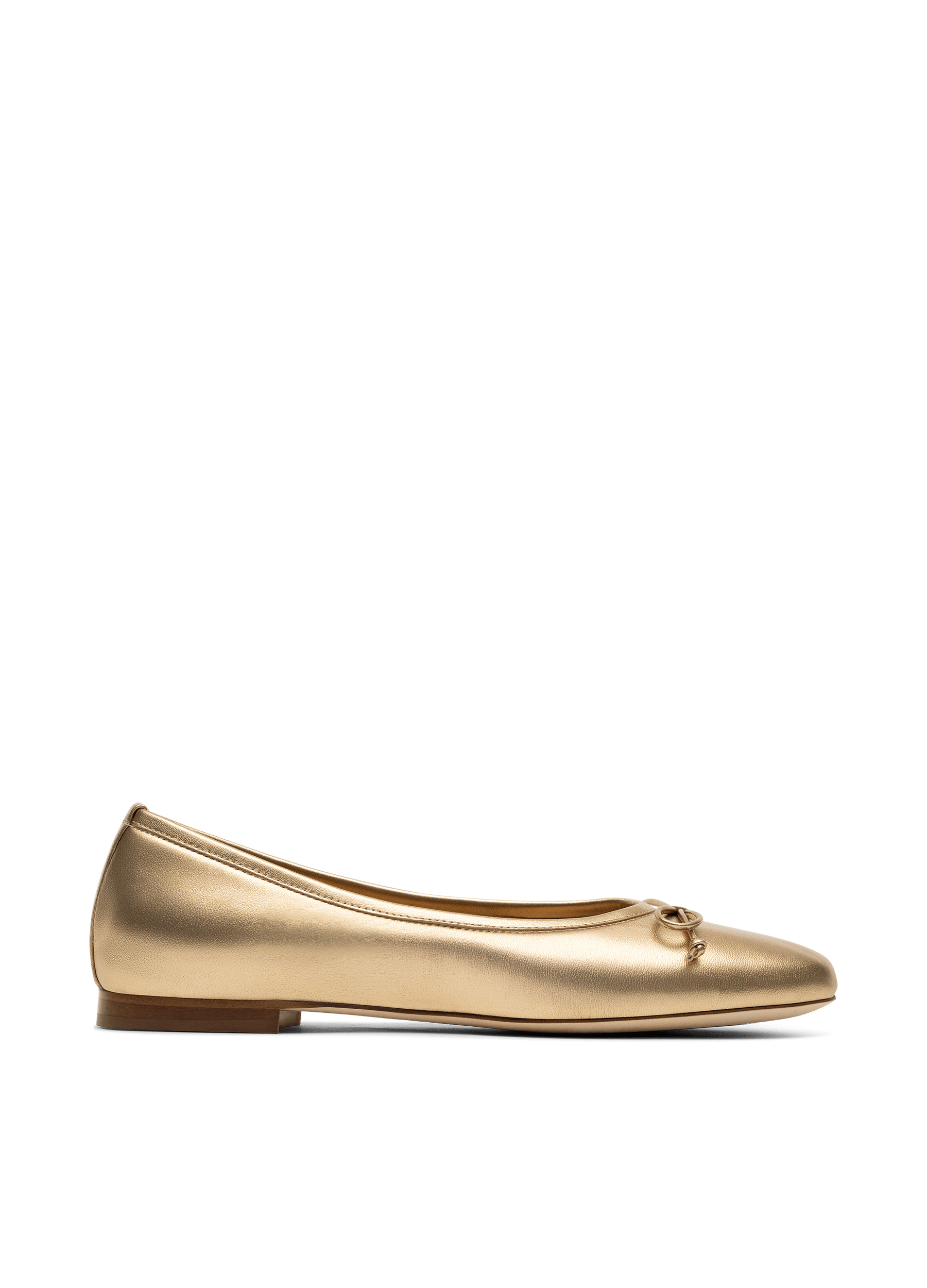Ballerines bora en nappa PARALLELE Doré