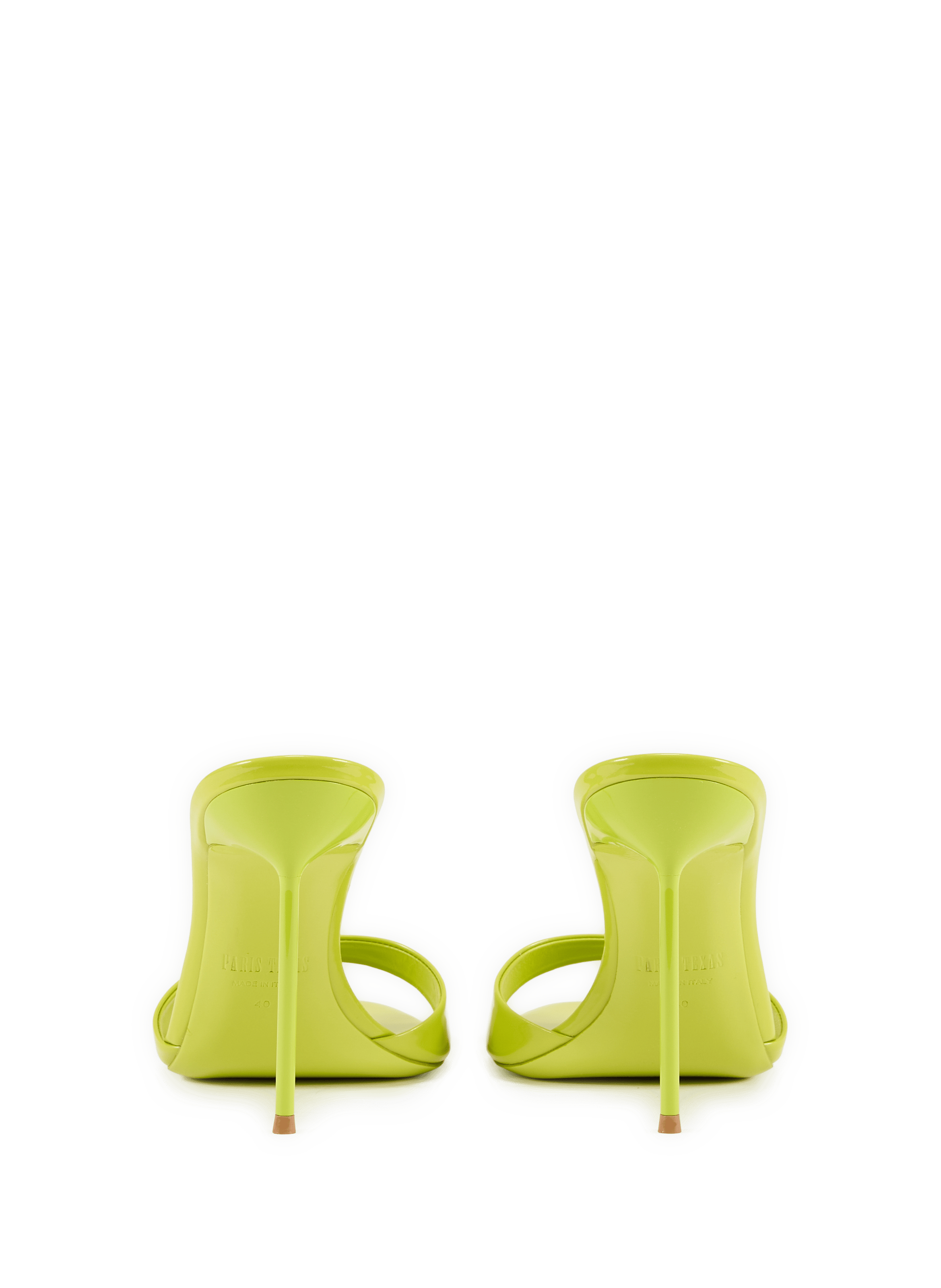 Lidia leather high heel sandals Green