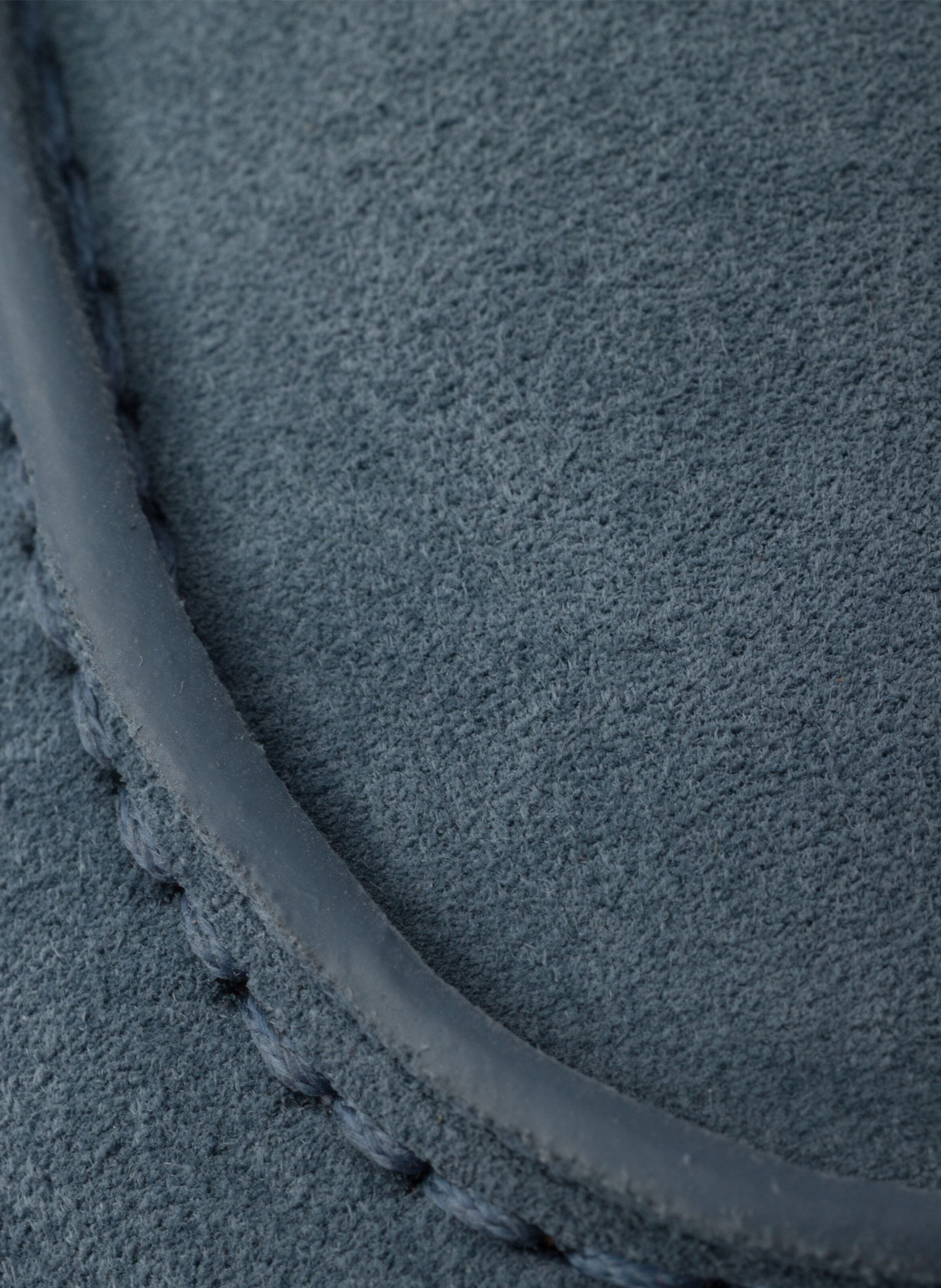 Mules en veau velours PRADA Bleu