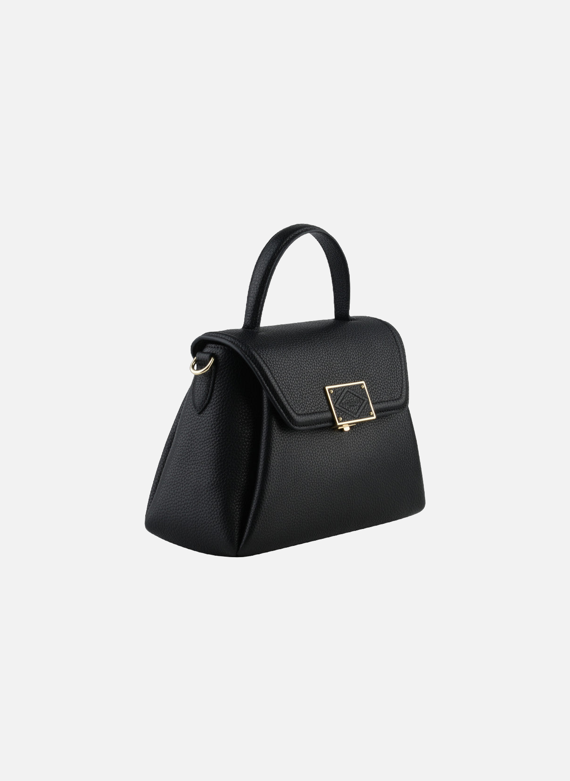 Carat | sac porté épaule en cuir de vachette POURCHET Noir