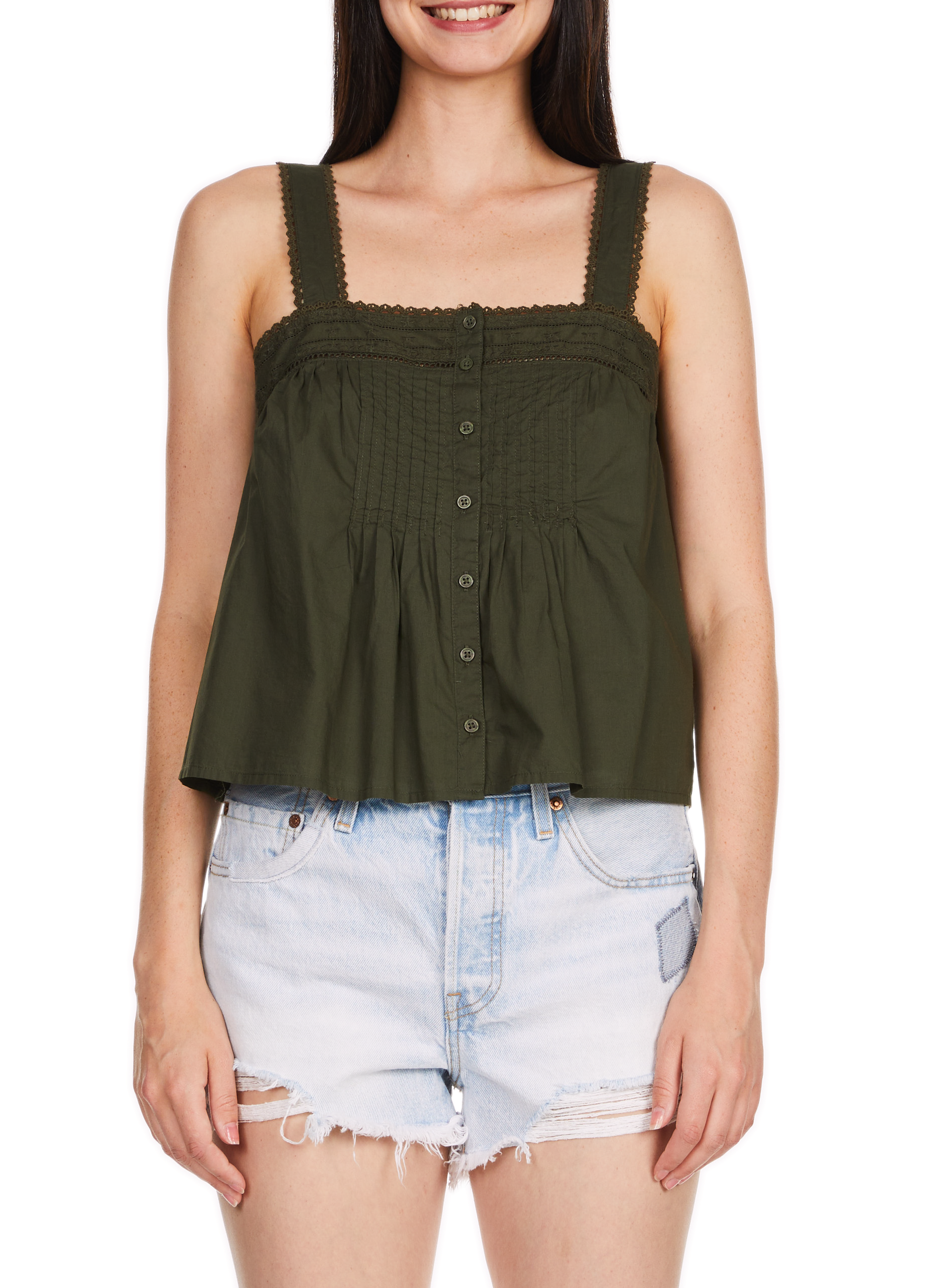 Blouse avec broderie en coton LEVI'S Bleu