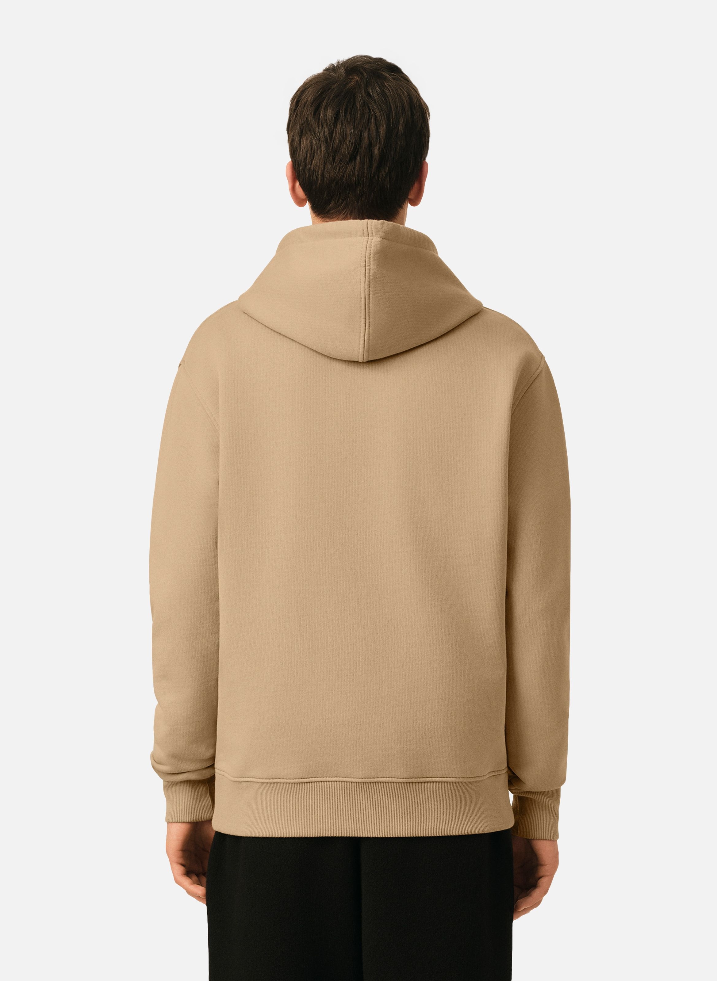 Hoodie en coton ami de coeur AMI PARIS Beige