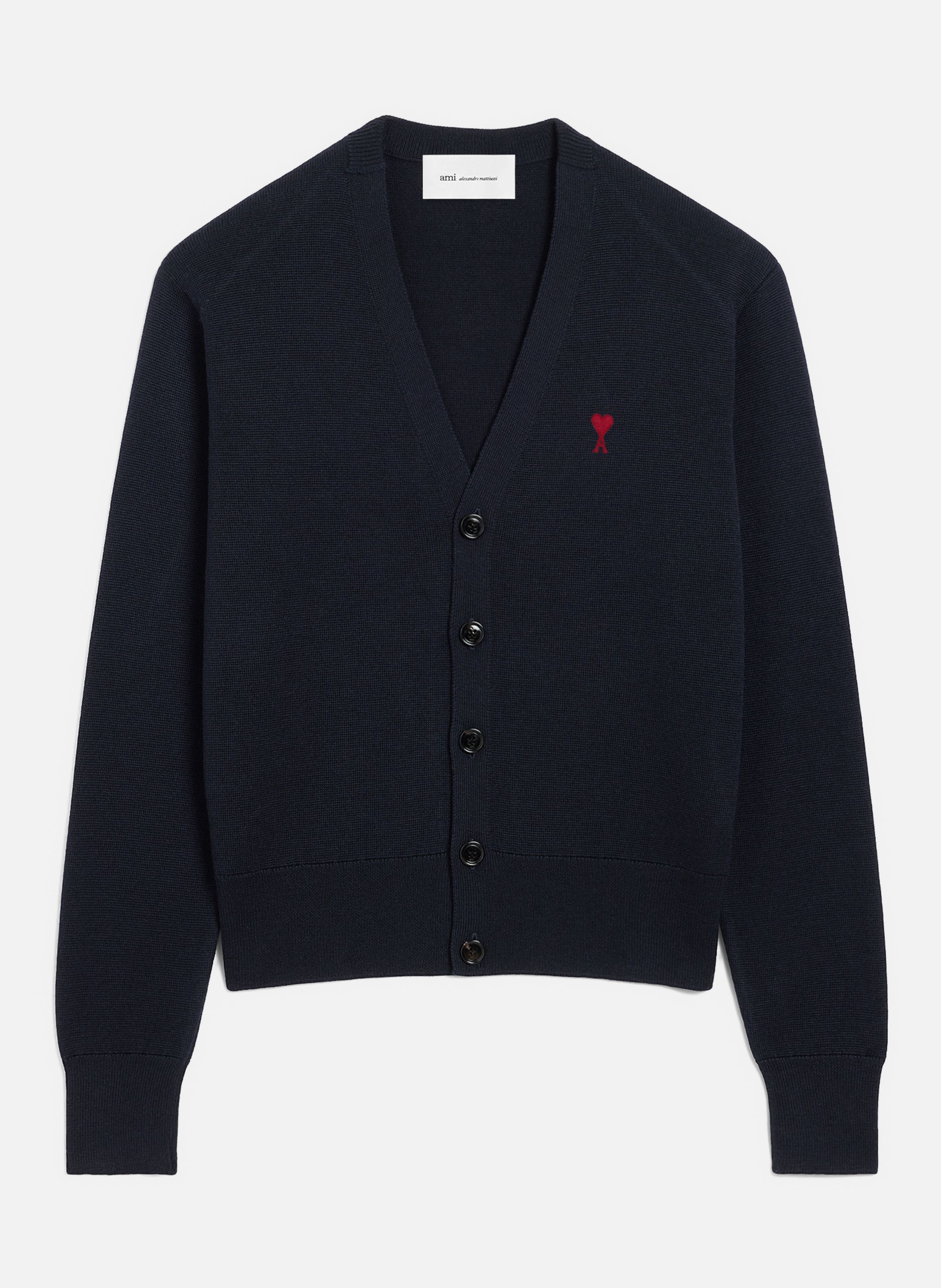 Cardigan ami de coeur en laine AMI PARIS Bleu