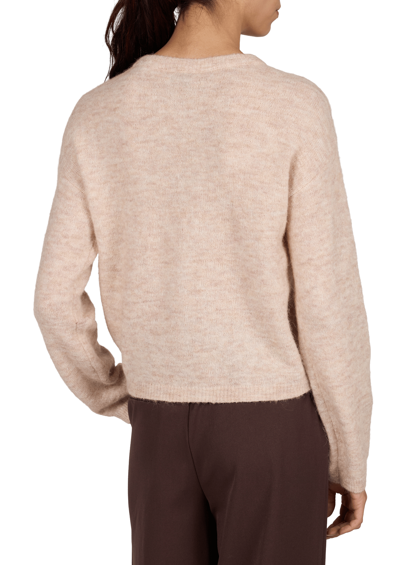 Cardigan aus Wollmischung OBJECT Beige