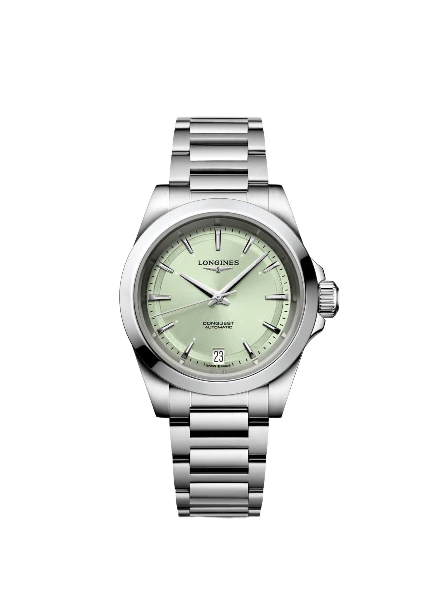 Montre automatique Conquest 2023 en acier inoxydable LONGINES Vert