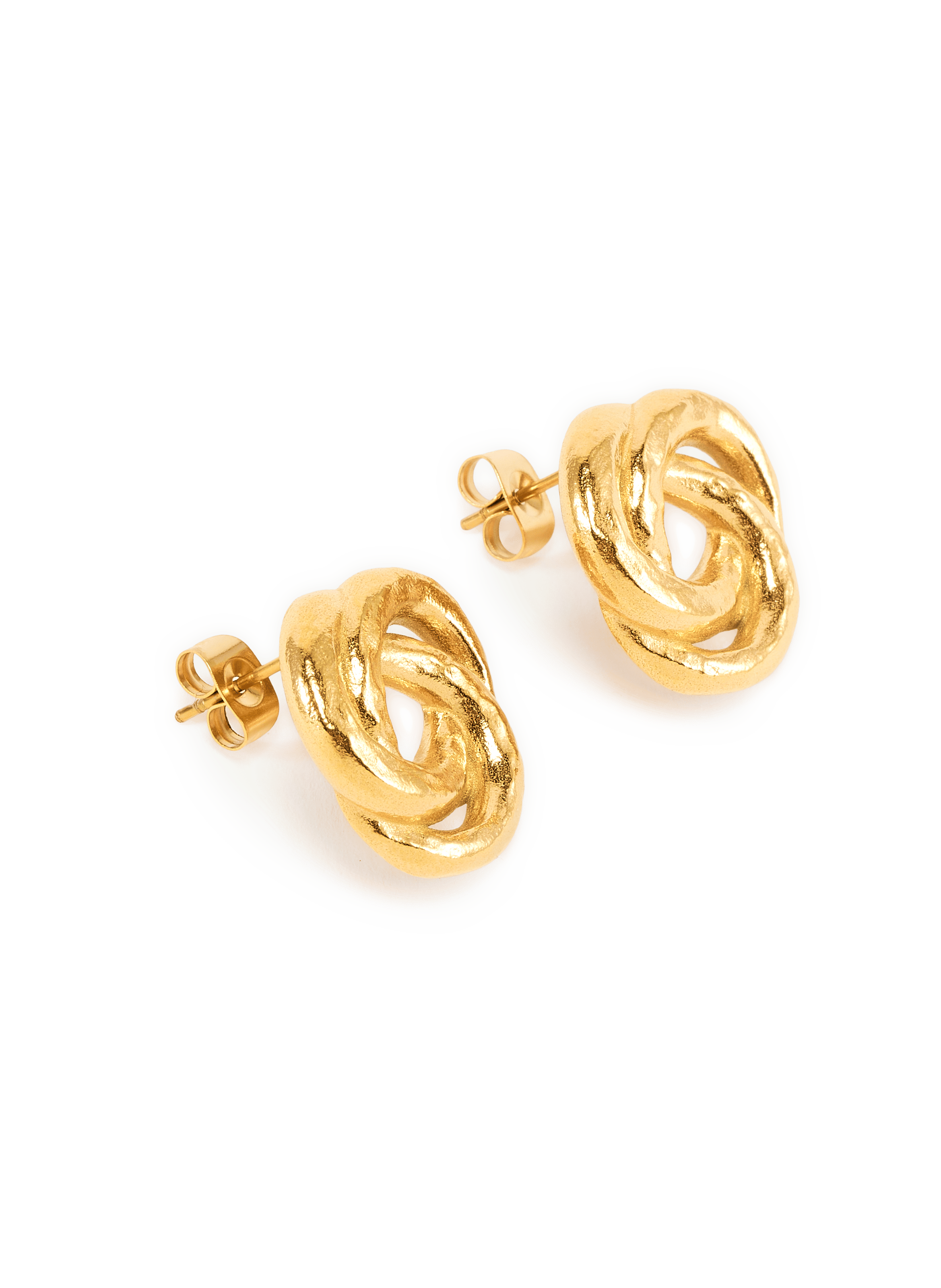 Boucles d'oreilles en acier AU PRINTEMPS PARIS Goud