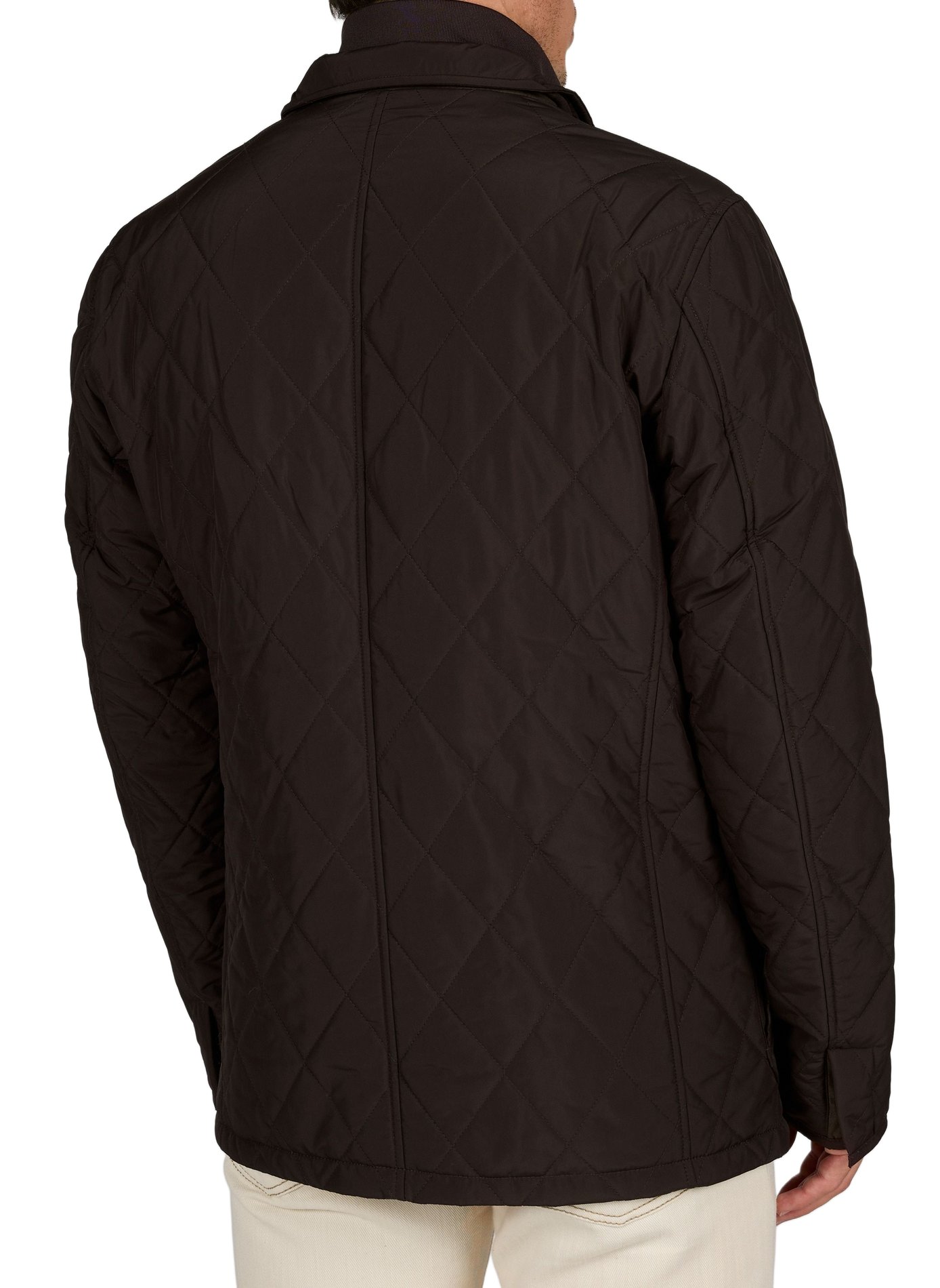 Gepolsterte Stehkragenjacke HACKETT Braun