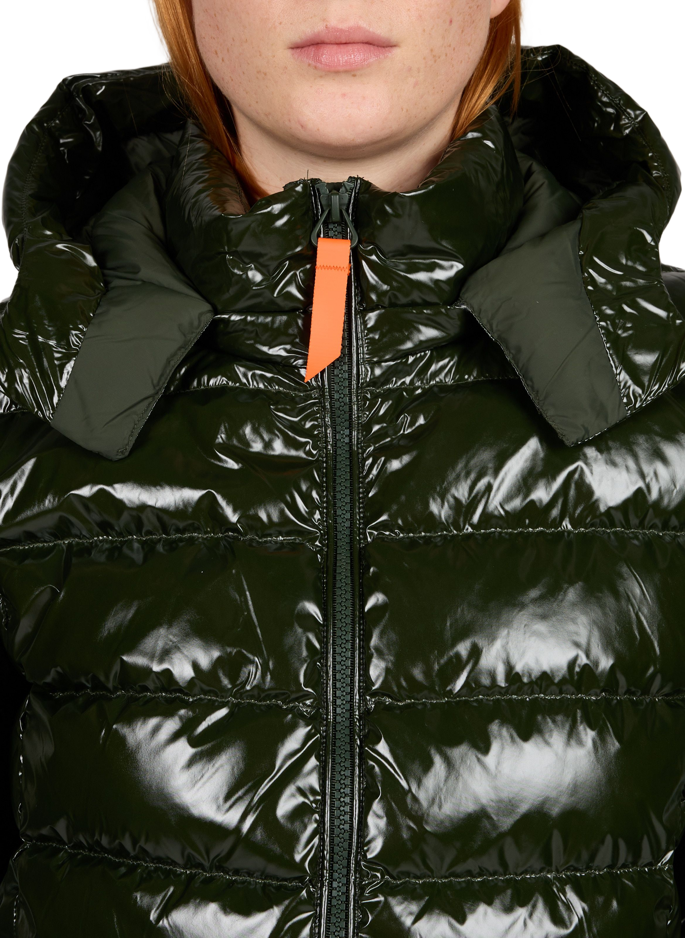 Patent Francebright fitted puffer jacket | Green GERTRUDE Women