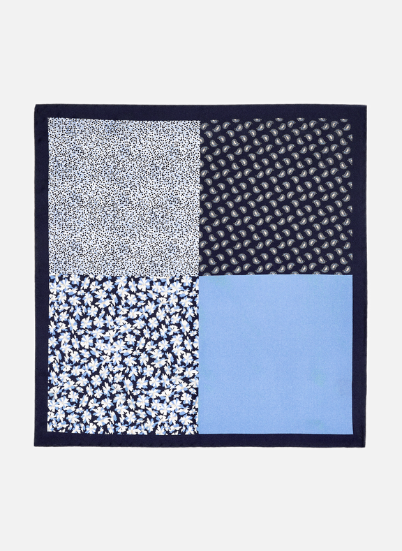 AU PRINTEMPS PARIS Silk patterned pocket square Multicolour