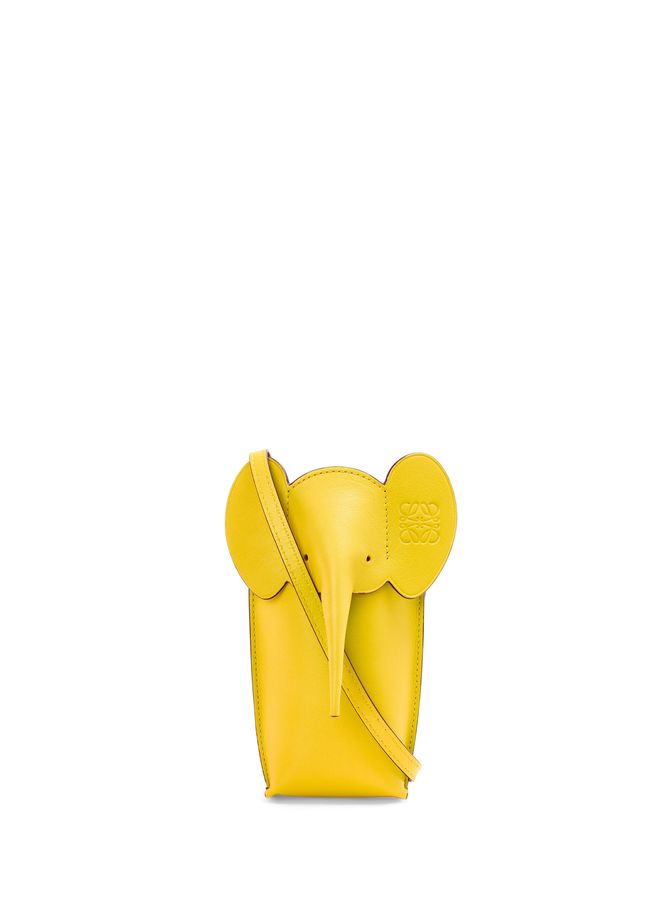 LOEWE Leather Elephant Pouch