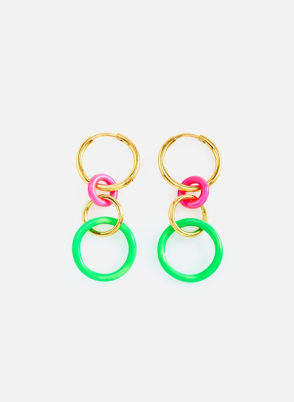 Silver earrings EYE M - ILEANA MAKRI Silver earrings EYE M - ILEANA MAKRI