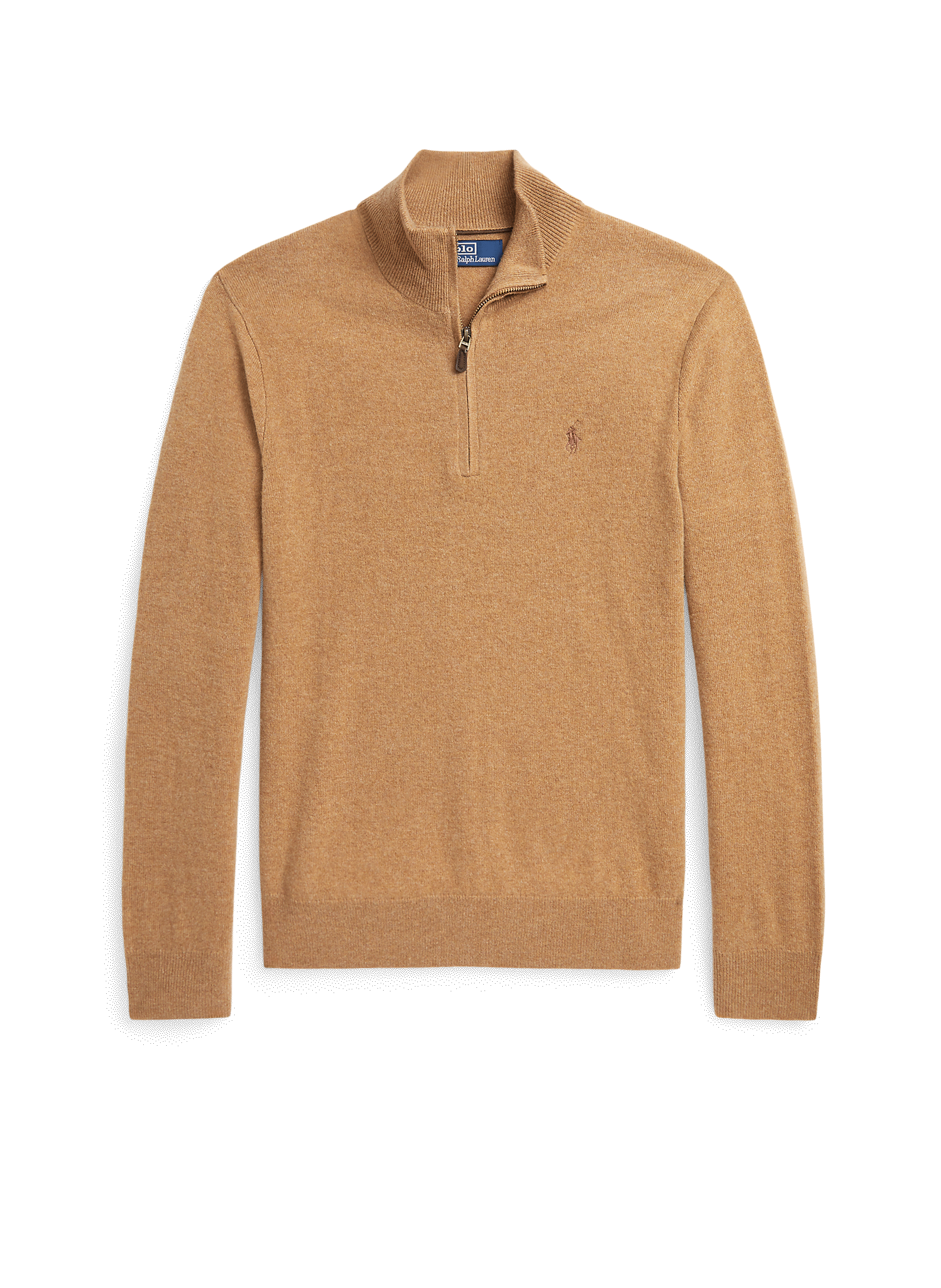 POLO RALPH LAUREN Wool zip-neck jumper Brown