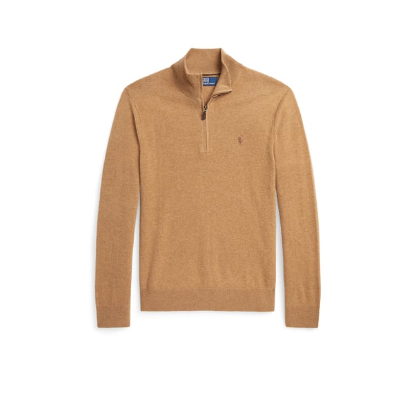 Pull col zippé en laine