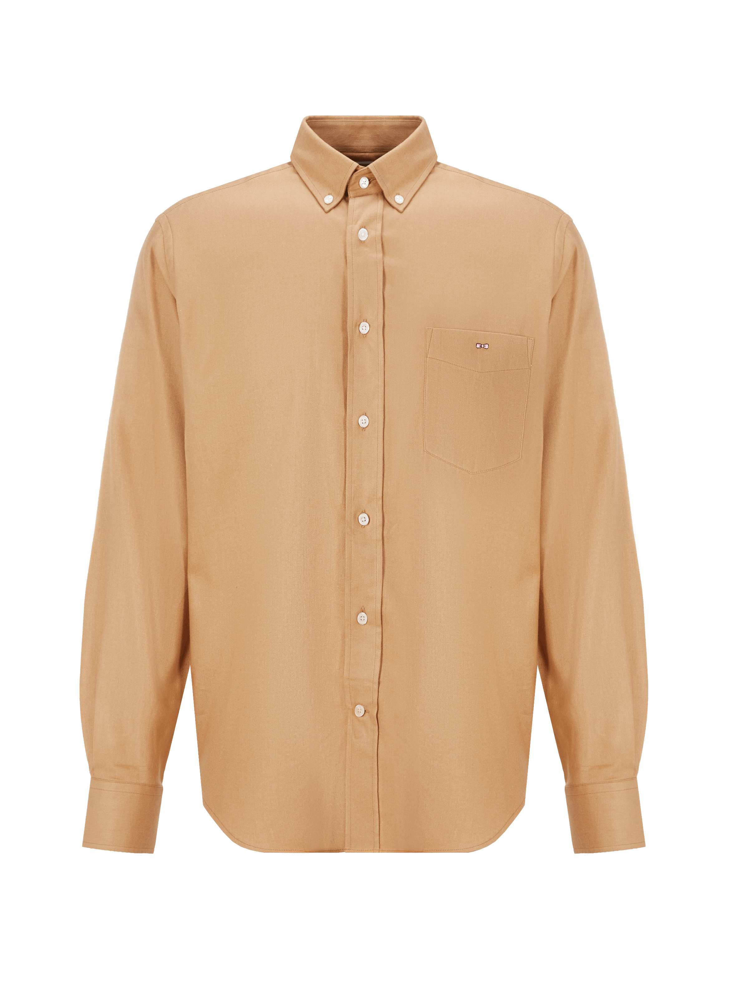 Chemise unie en coton et lyocell