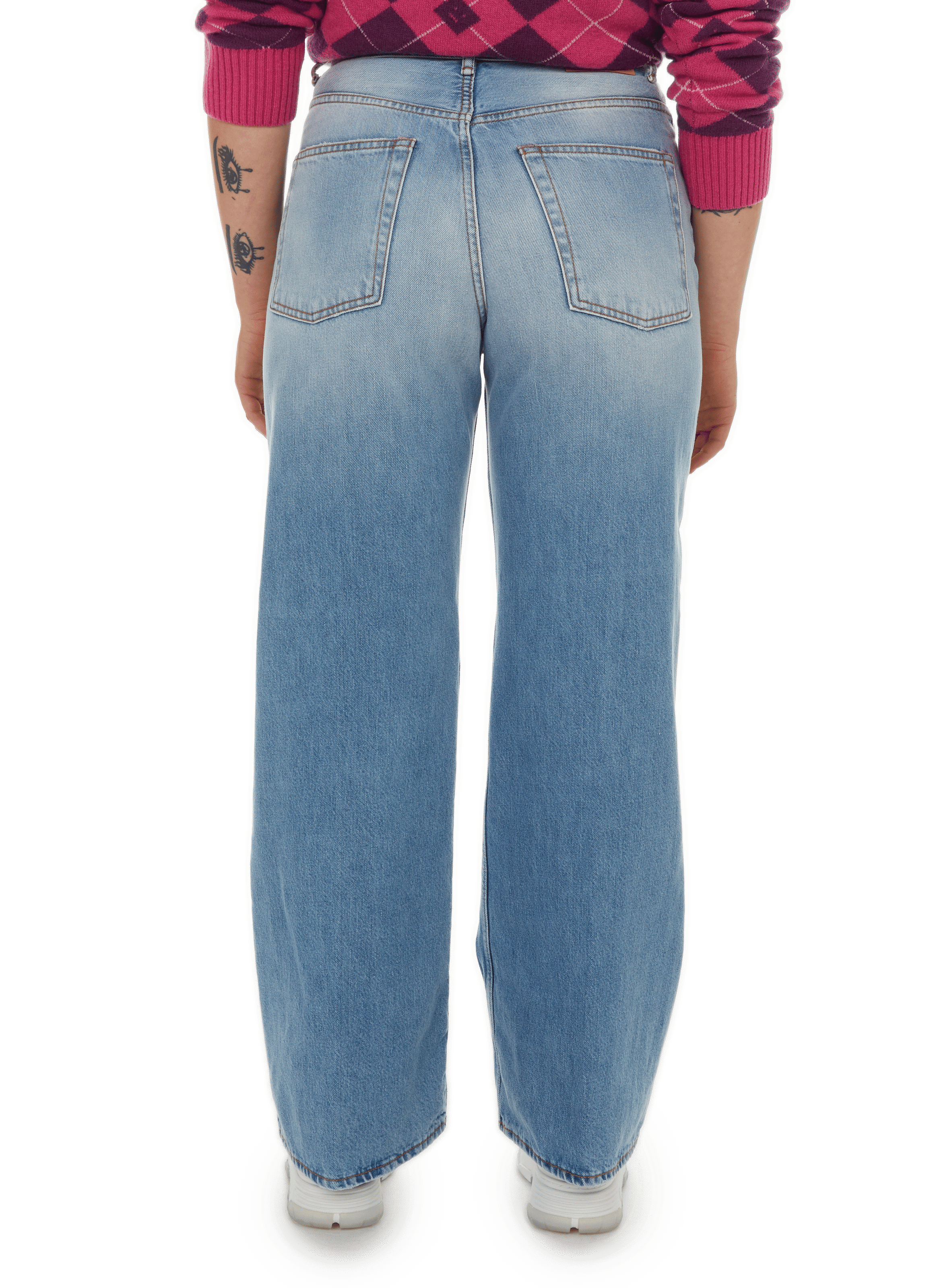 Wide cotton jeans ACNE STUDIOS Blue