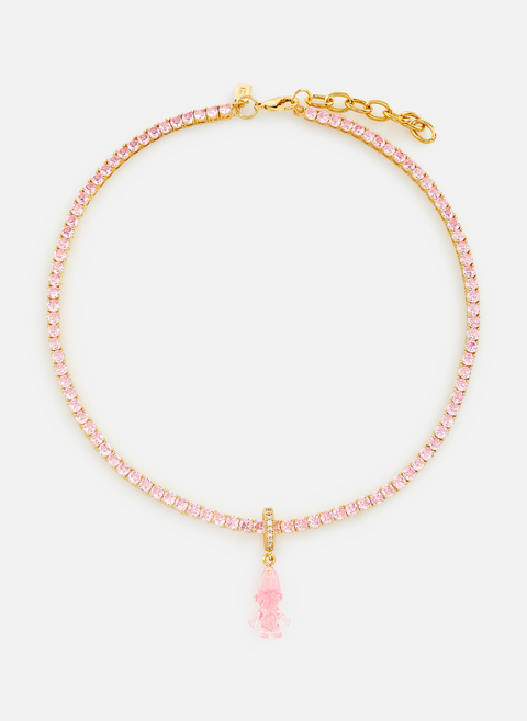 Golden Serena Necklace, Crystal Haze 