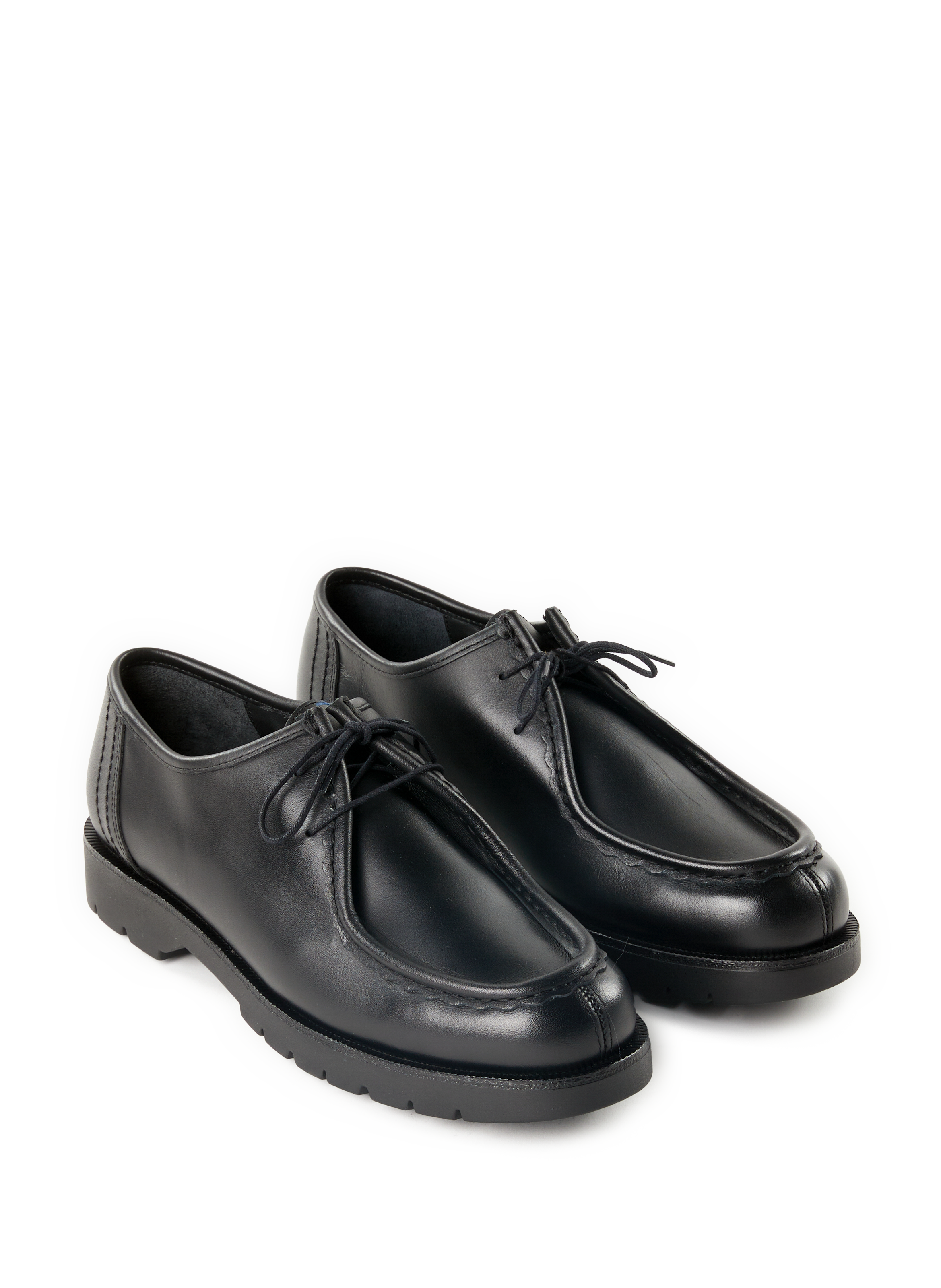 Padror leather derby shoes KLEMAN Black