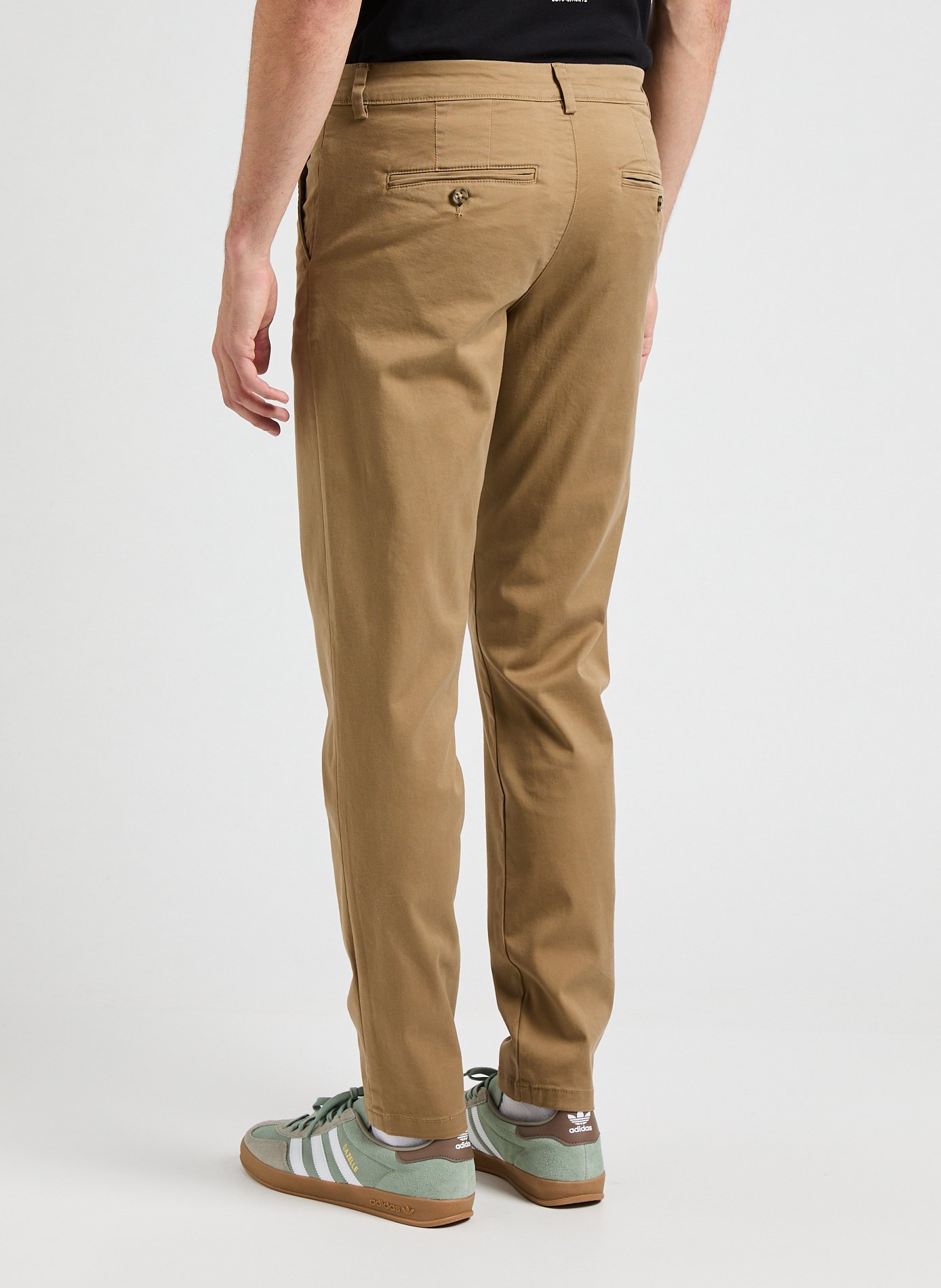 Pantalon Slim en coton  SELECTED Beige