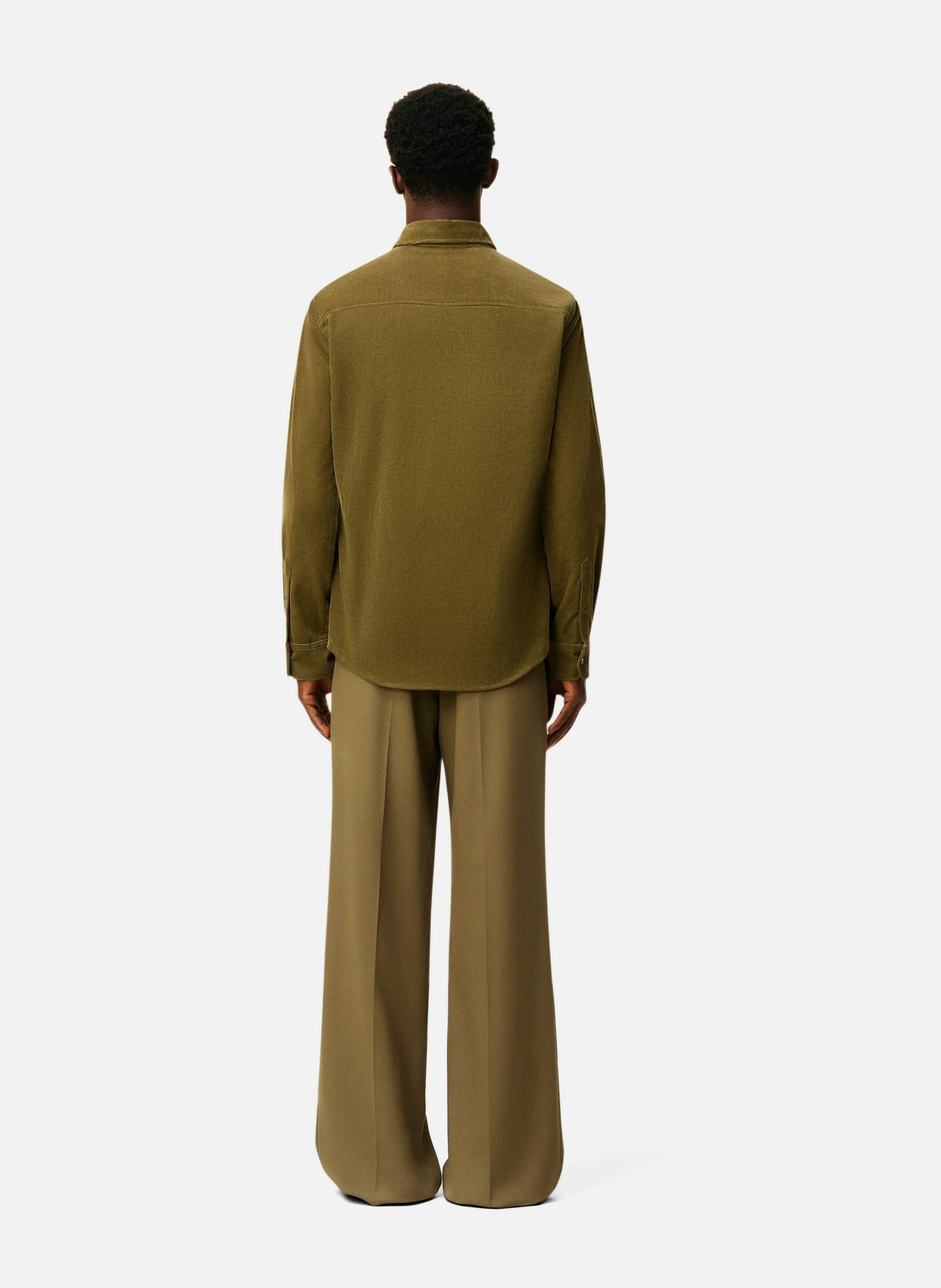 Chemise col boutonné ami de coeur en coton AMI PARIS Vert