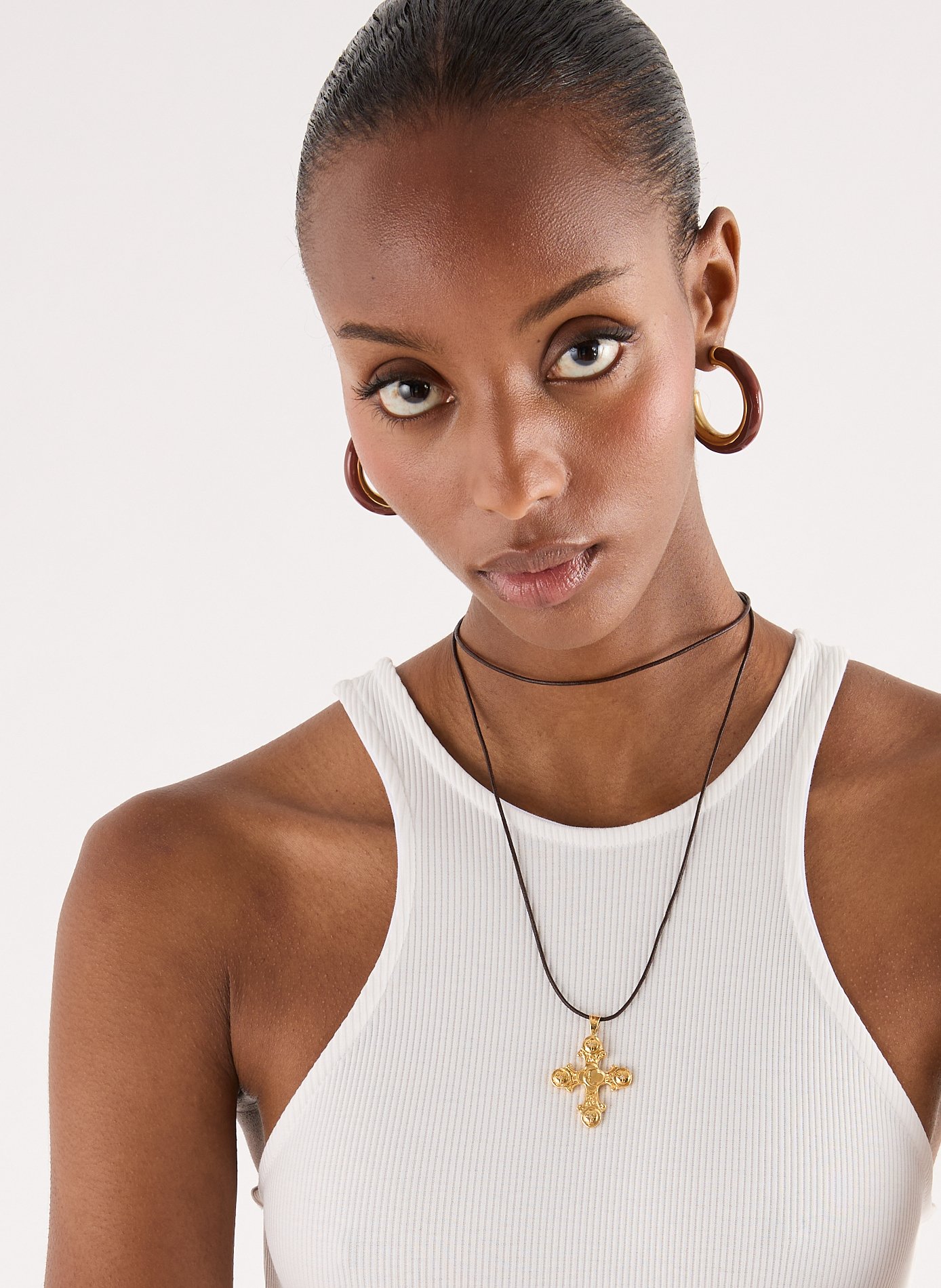 Collier King Neptune  HERMINA ATHENS Marron