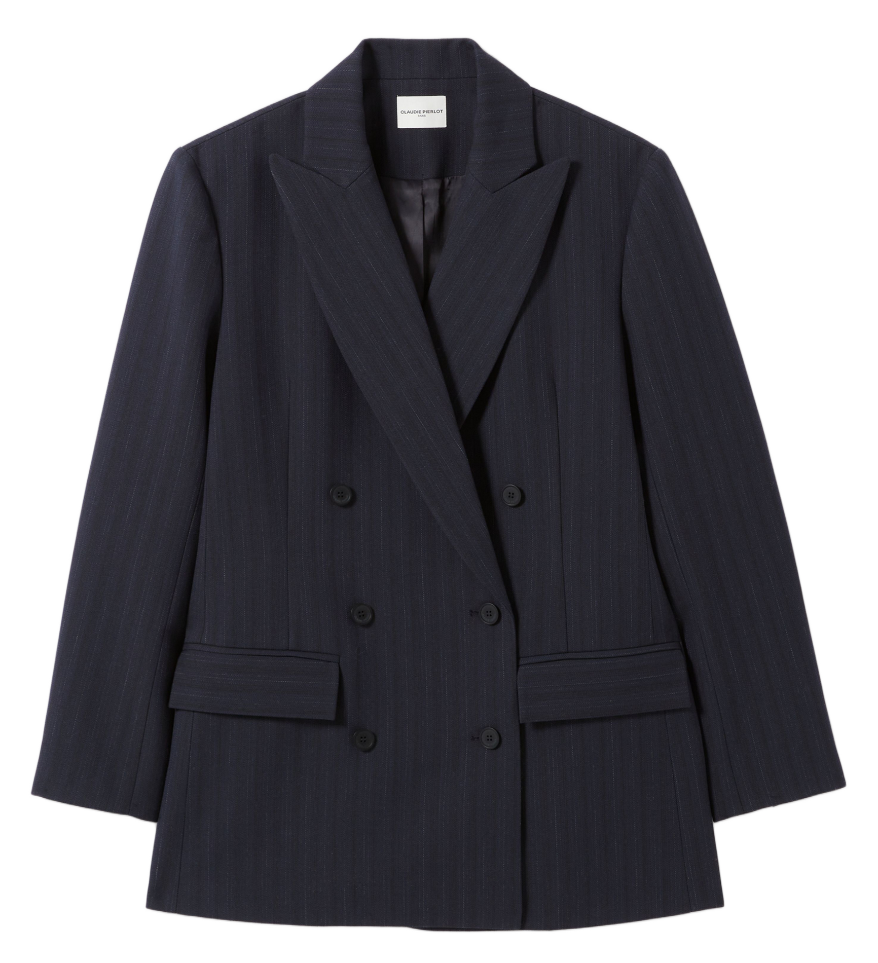 Veste tailleur structurée à rayures vilettebis CLAUDIE PIERLOT Multicolore