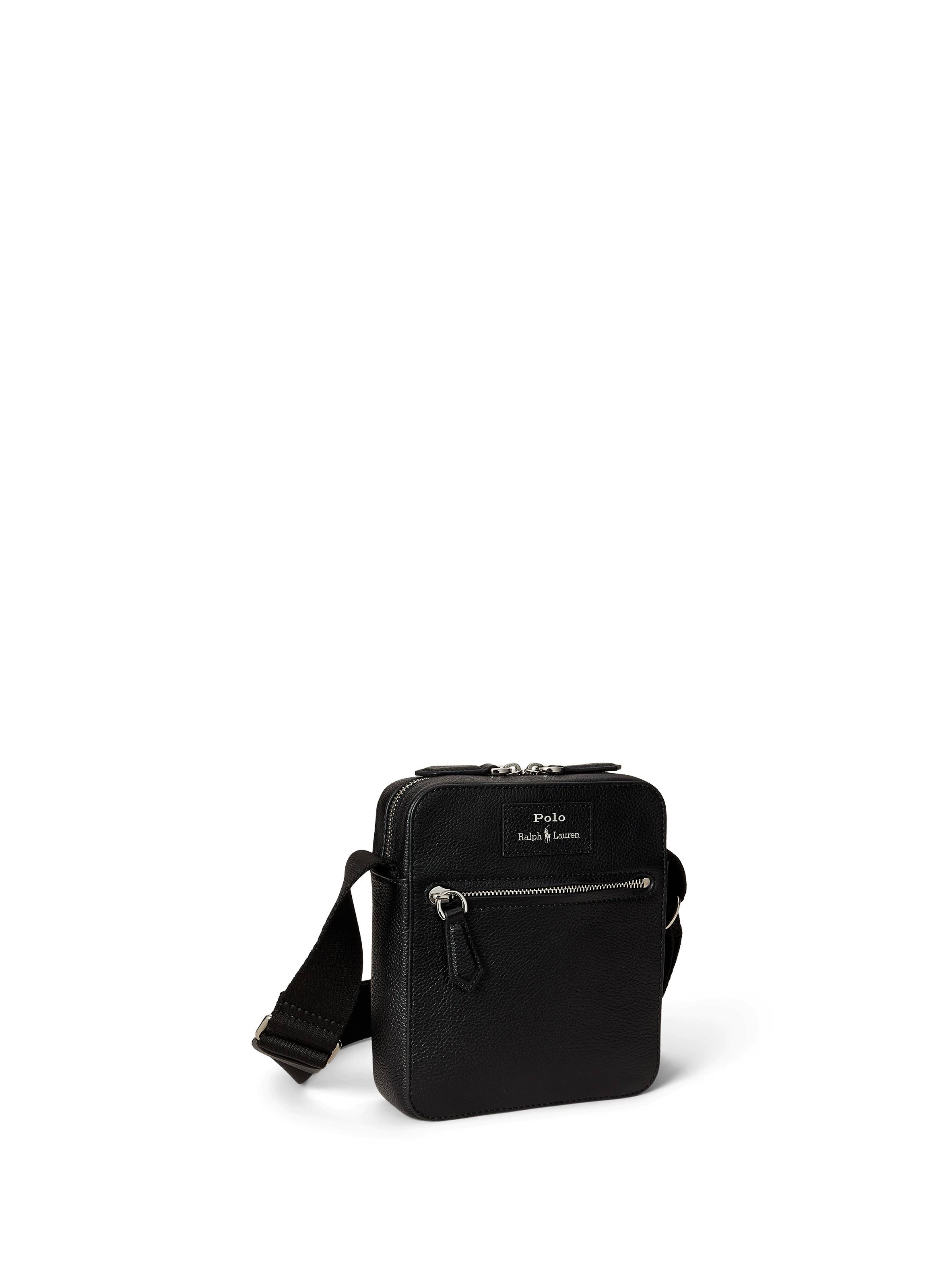 Sac à bandoulière en cuir POLO RALPH LAUREN Noir