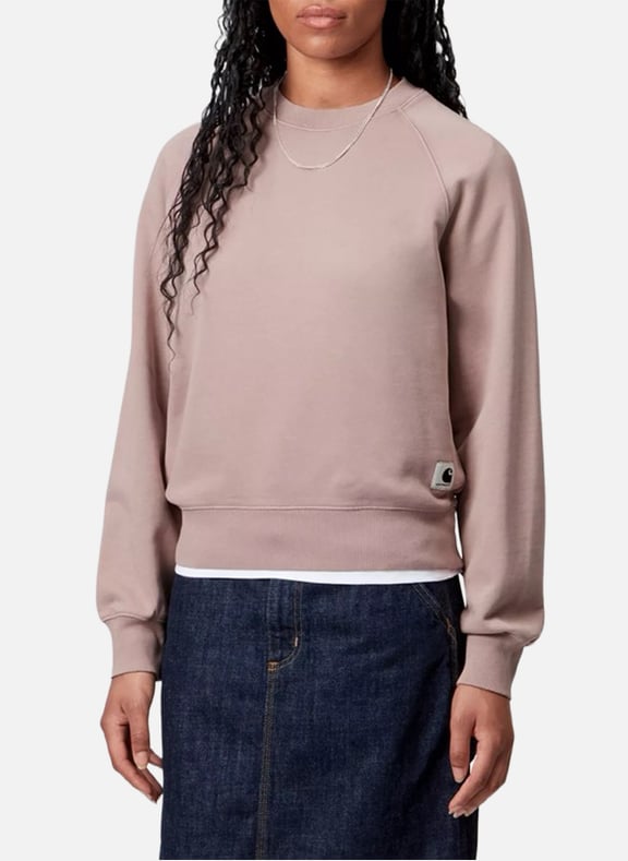 Sweatshirt en coton Rose by CARHARTT WIP CARHARTT WIP Sweatshirt en coton Rose