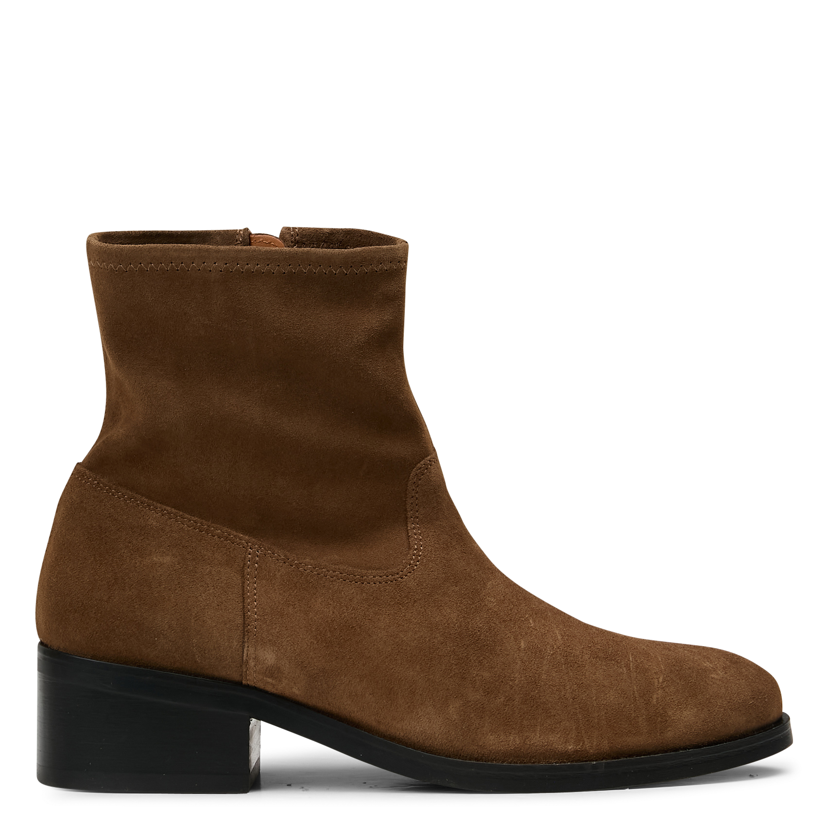 Bottines en cuir velours n°167 RIVECOUR Marron