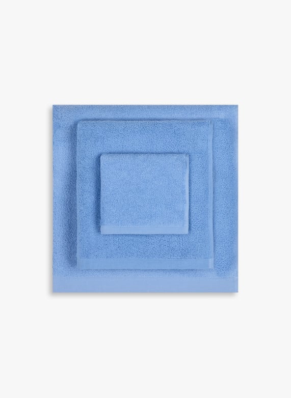 Serviette de toilette en coton biologique | Bleu by AU PRINTEMPS PARIS Serviette de toilette en coton biologique Bleu