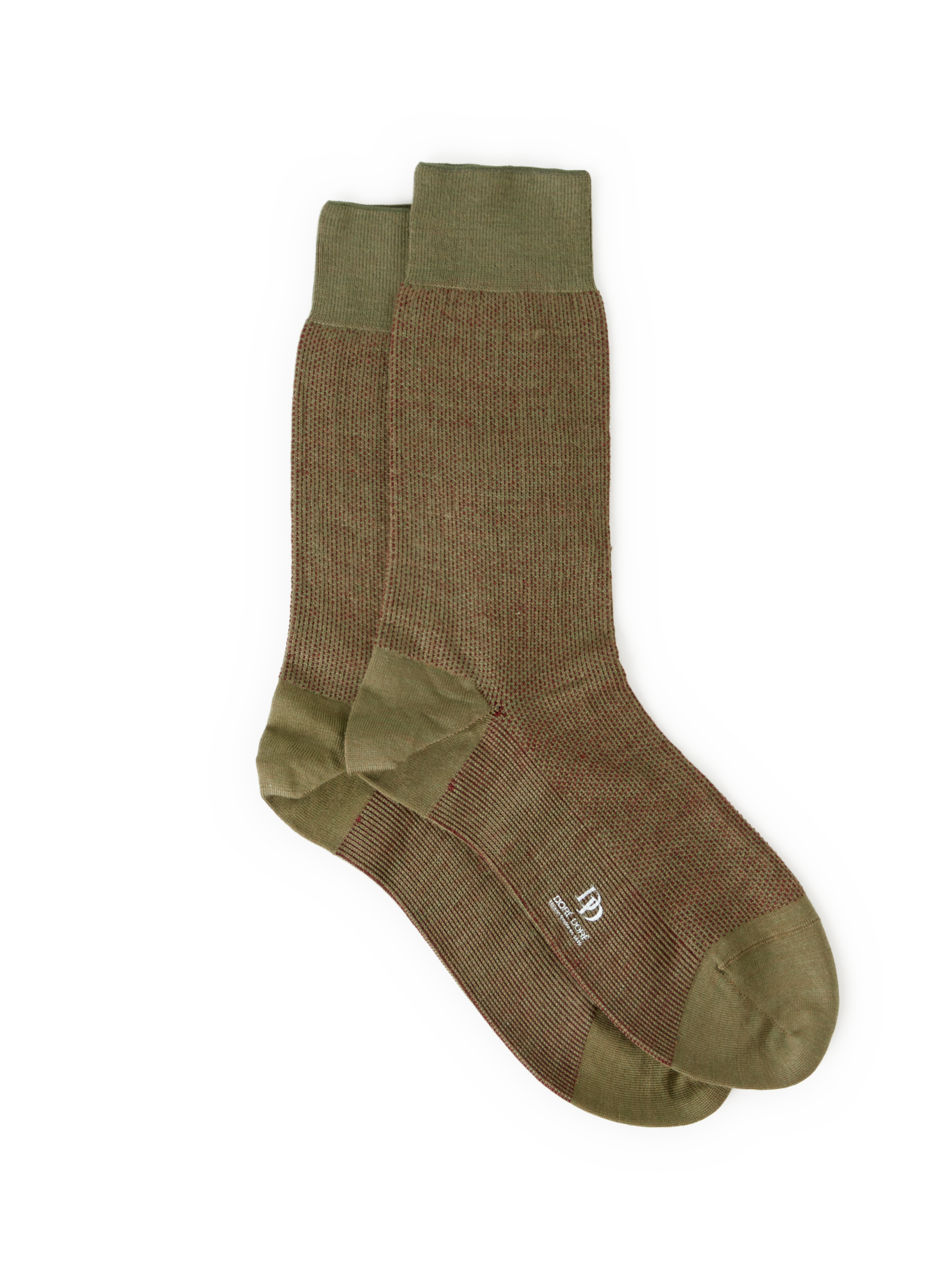 DORÉ DORÉ Printed wool socks Khaki