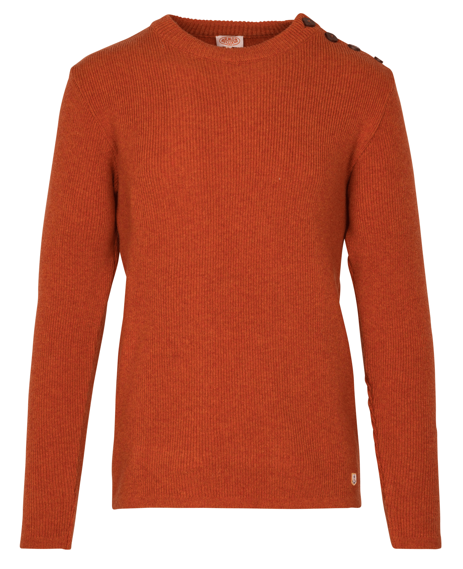 Pull col rond en laine d'agneau ARMOR-LUX Rouge