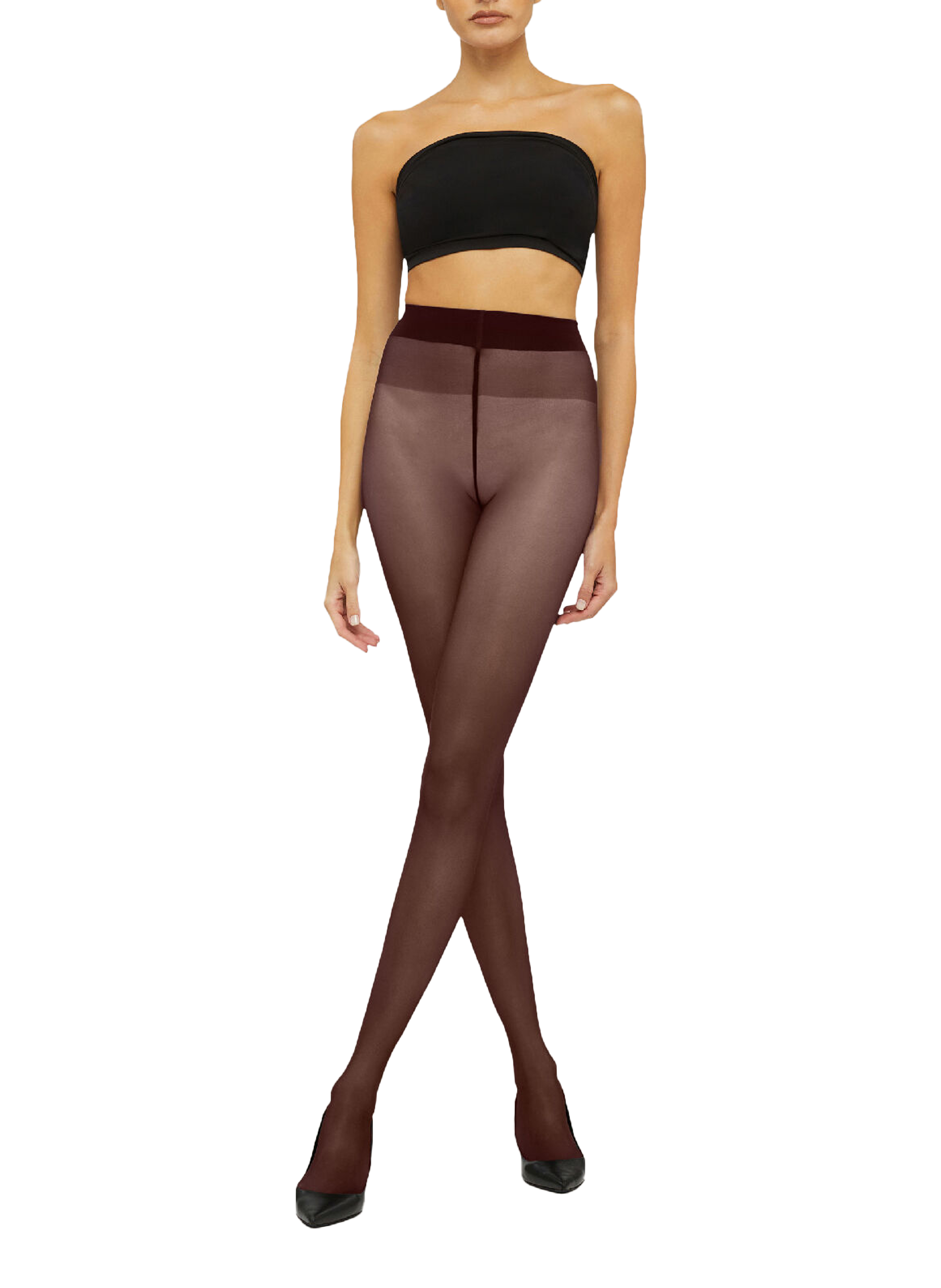 Collants satin touch  Marron